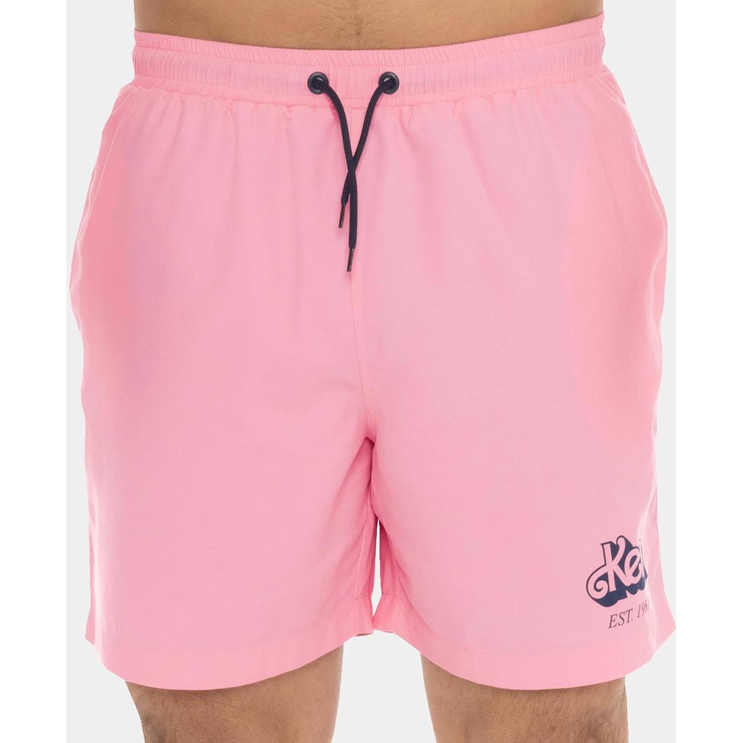 Bañadores de natación Ken Barbie para hombres - Rosa - 100% poliéster