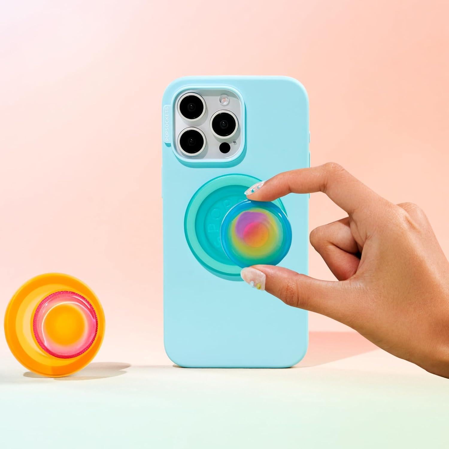 PopSockets Soporte Redondo Boca Aura Compatible con MagSafe