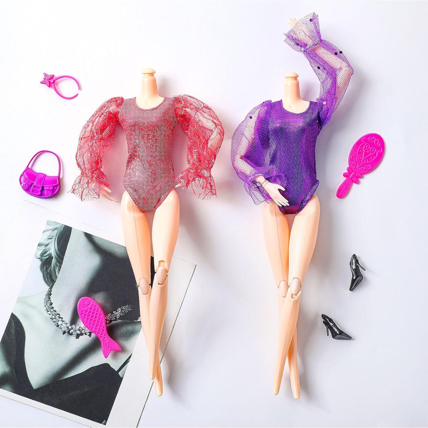 Bencailor 6 Pcs Ropa de Muñeca 30 cm Traje de Verano y Baño