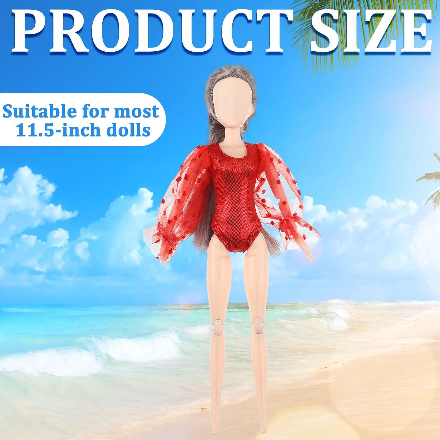 Bencailor 6 Pcs Ropa de Muñeca 30 cm Traje de Verano y Baño