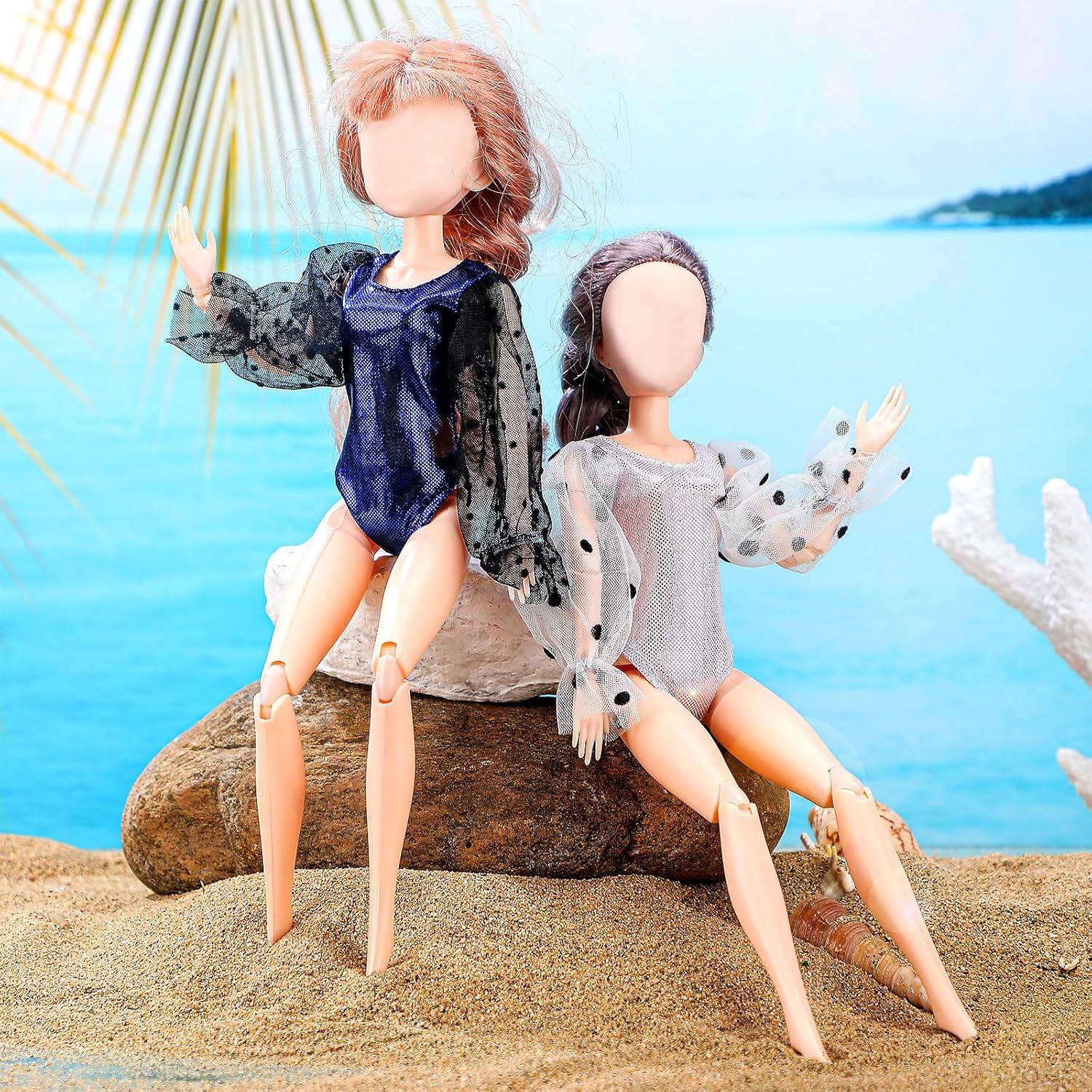 Bencailor 6 Pcs Ropa de Muñeca 30 cm Traje de Verano y Baño