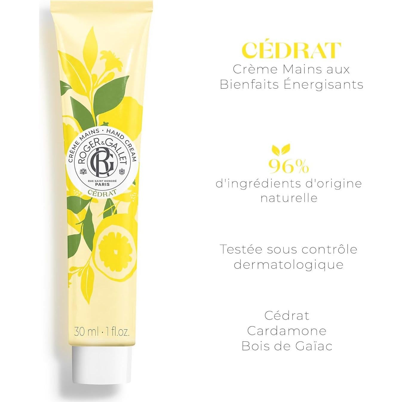 Crema de Manos y Uñas Roger & Gallet 28.35 g Cítricos