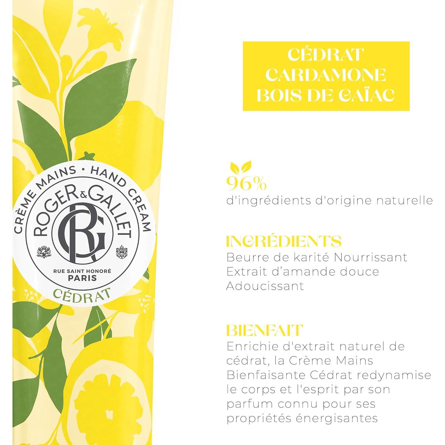 Crema de Manos y Uñas Roger & Gallet 28.35 g Cítricos
