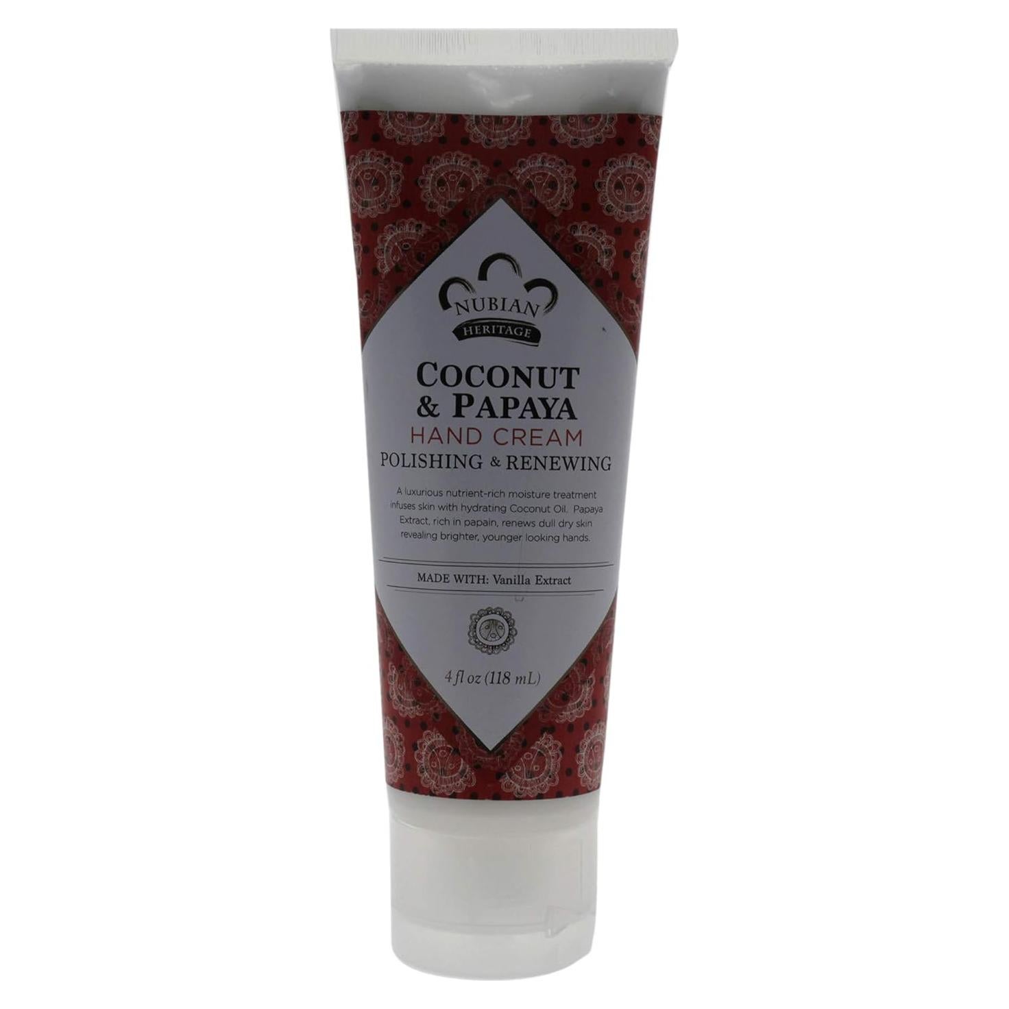 Crema de Manos Nubian Heritage Coco Papaya 113 g Hidratante