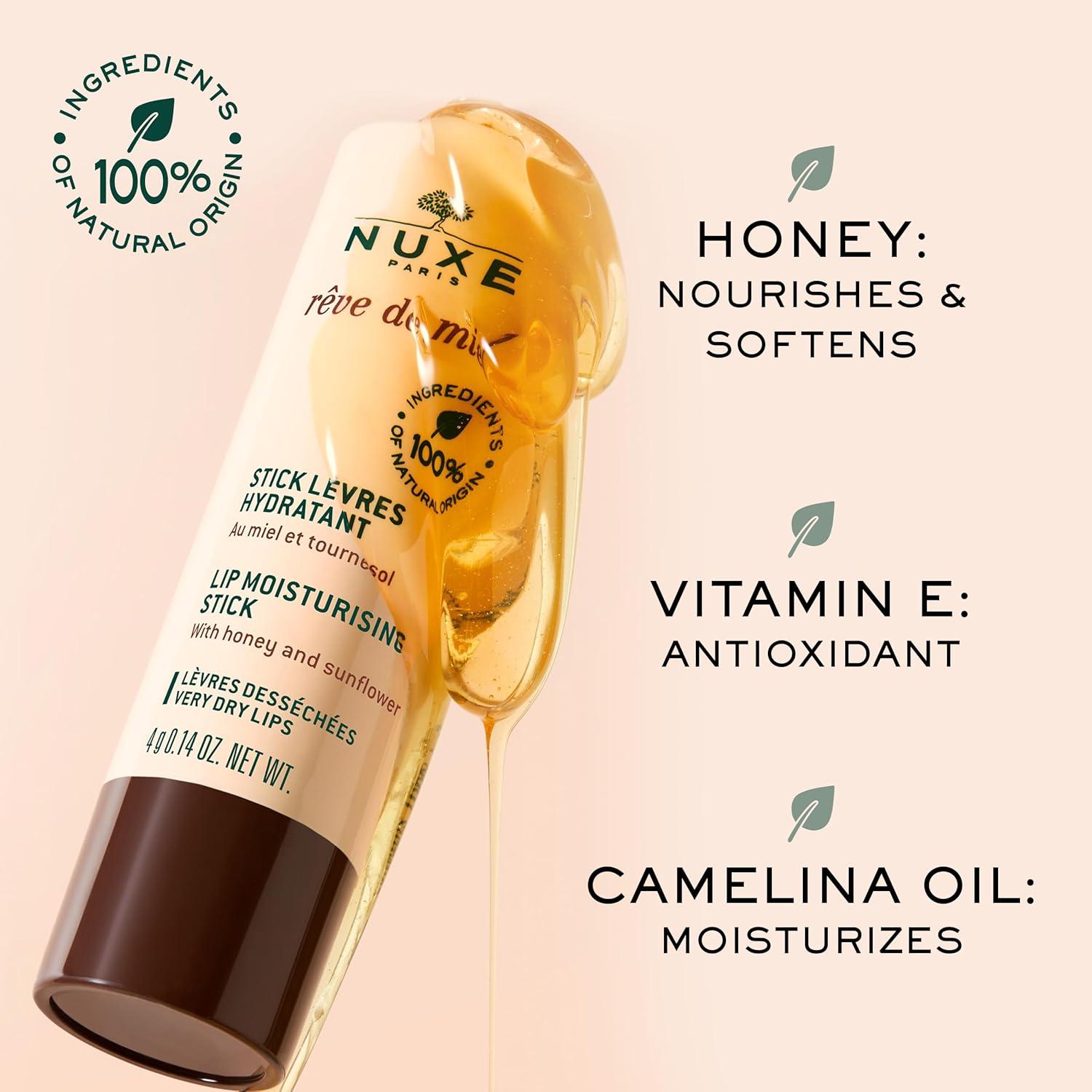 Barra de Labios Hidratante NUXE Rêve de Miel 3.98g Orgánica