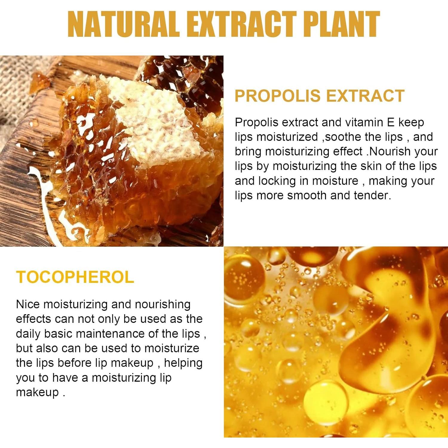 Bálsamo Labial Hidratante JISKG 4 Pcs Tarro de Miel 159g