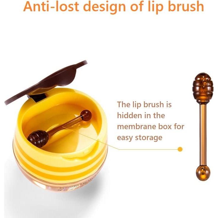 Bálsamo Labial Hidratante JISKG 4 Pcs Tarro de Miel 159g