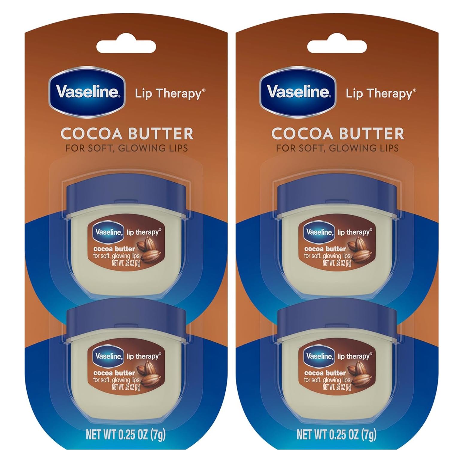 Bálsamos Labiales Vaseline Manteca de Cacao 4-Pack 7.1g