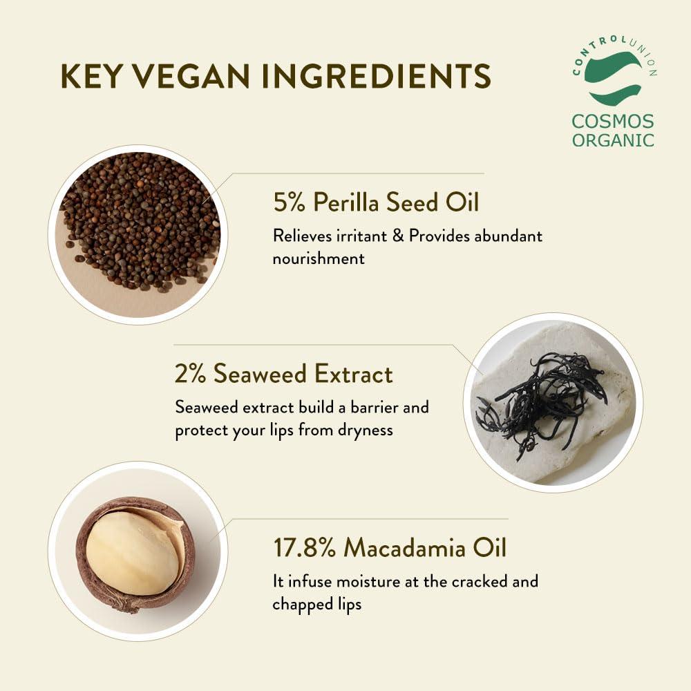 Manteca Labial Orgánica Sioris 4g - Sin Fragancia, Hidratante