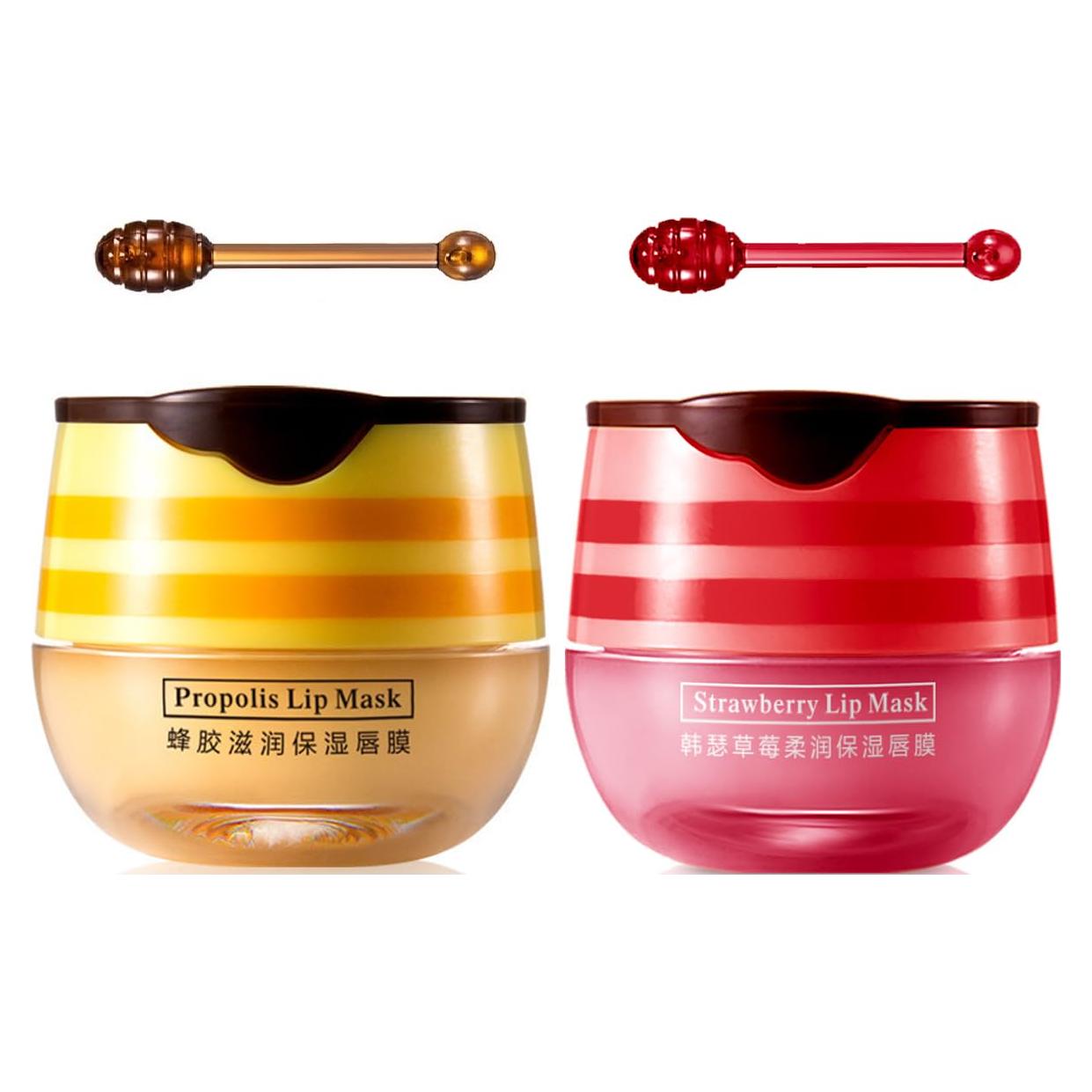 Bálsamo Labial Hidratante WFWJ Tarro de Miel y Fresa 68g