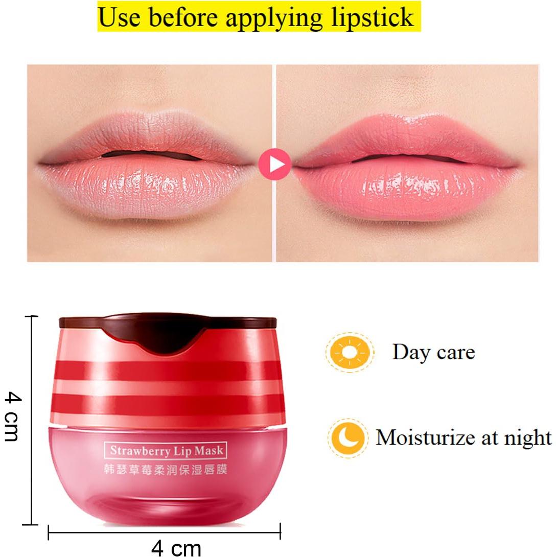 Bálsamo Labial Hidratante WFWJ Tarro de Miel y Fresa 68g