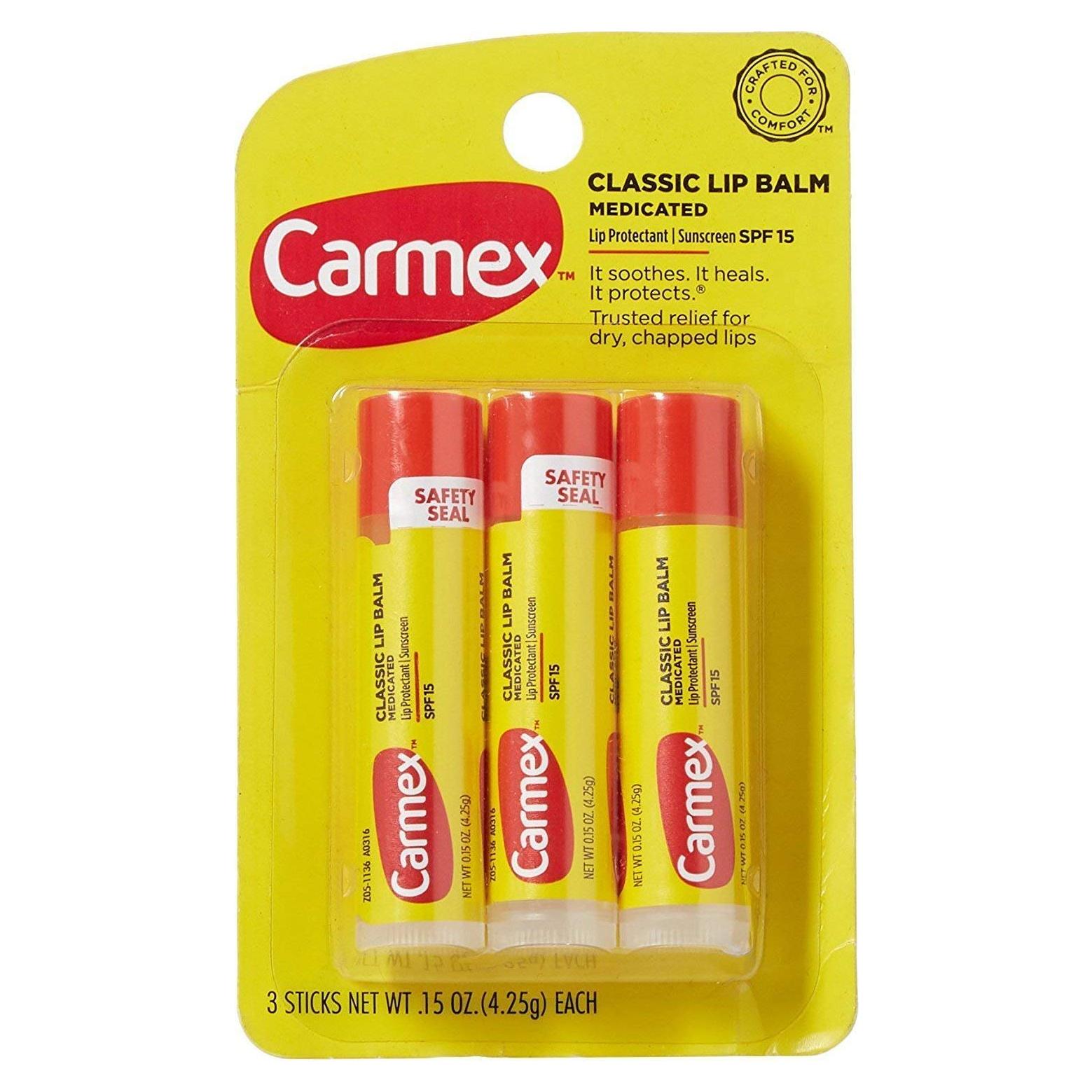 Bálsamo Labial Carmex Original Hidratante 12 Piezas 4.25g