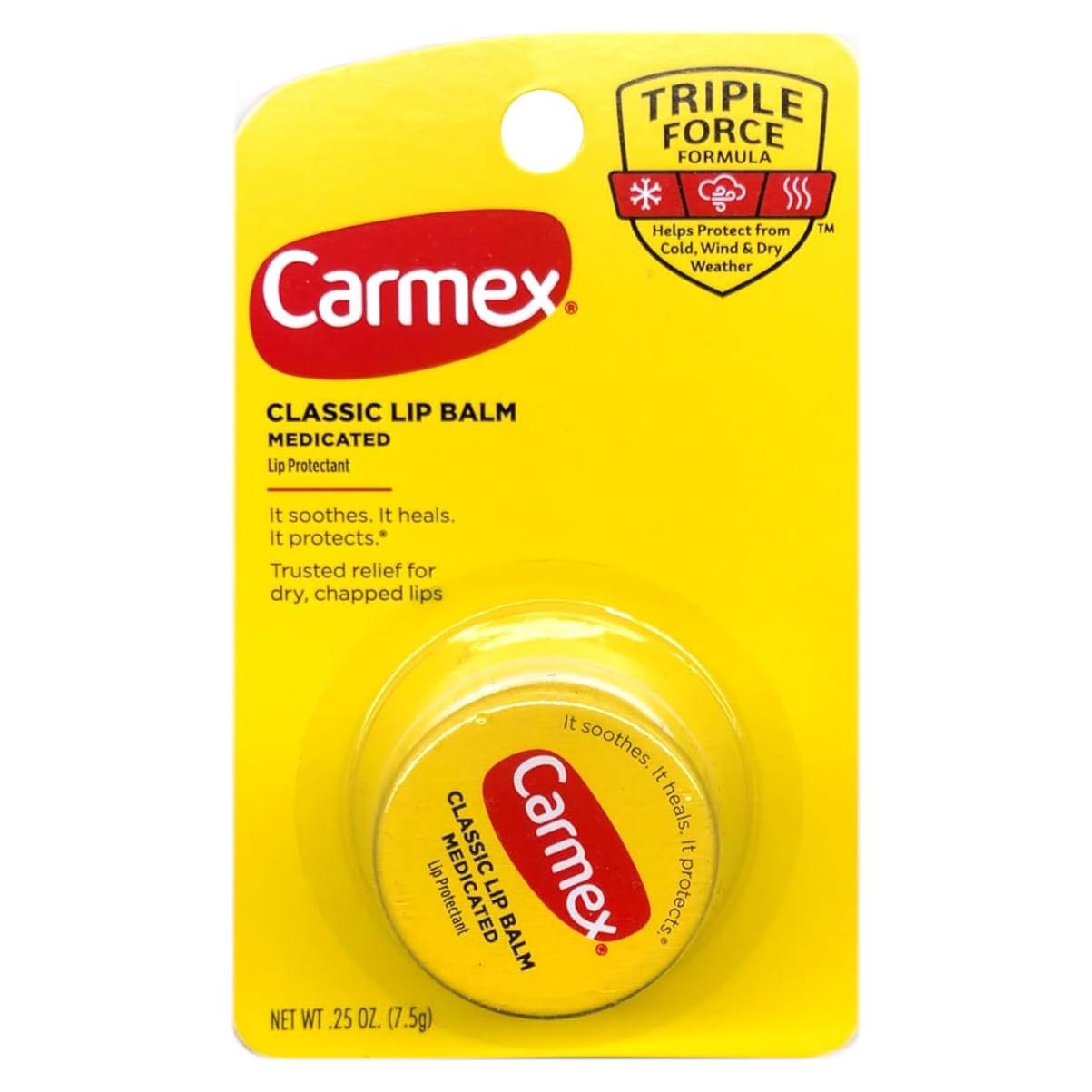 Bálsamo Labial Medicado Carmex Original 7.1g Alivio Labios Secos