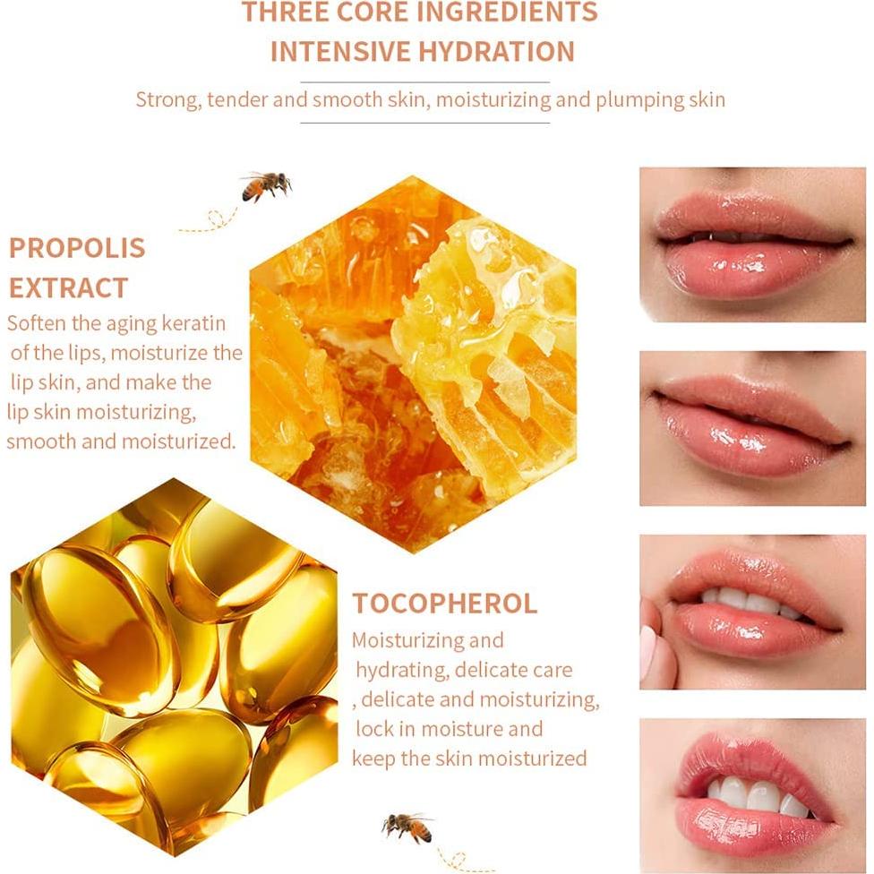 Bálsamo Labial Charm Kiss Miel y Fresa 4PCS Hidratante