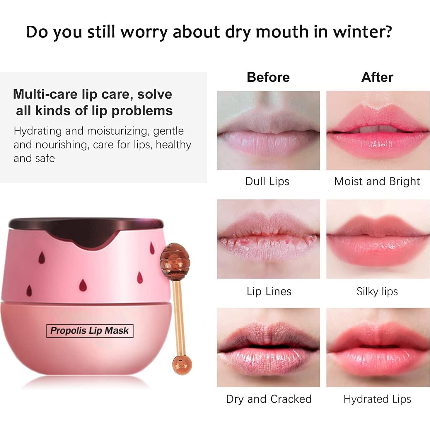 Bálsamo Labial Charm Kiss Miel y Fresa 4PCS Hidratante