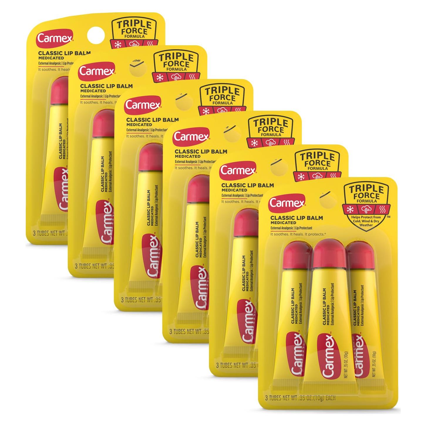 Bálsamo Labial Medicado Carmex Stick SPF 15 - 18 Unidades