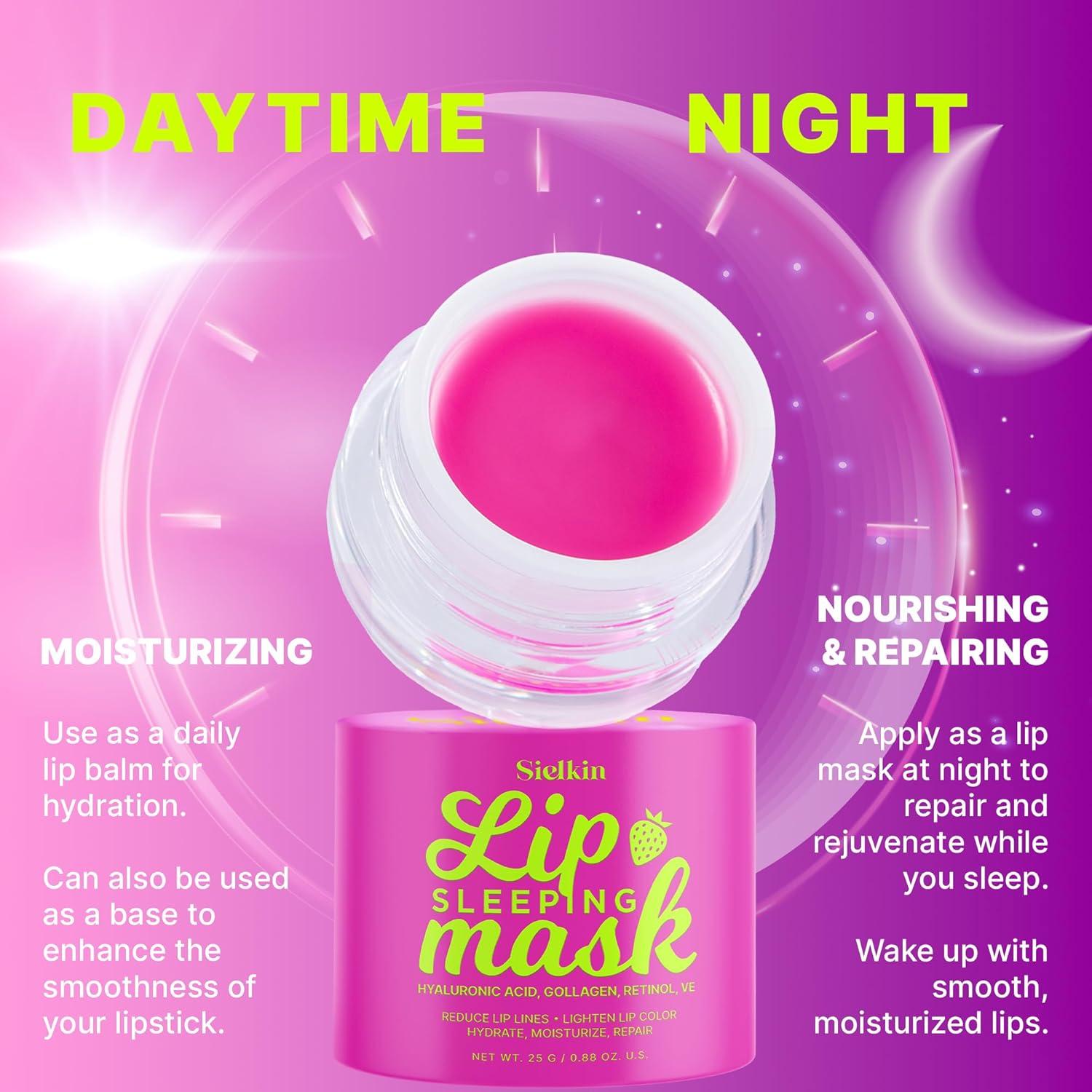 Mascarilla Labial Nocturna Sielkin 26g - Hidratante Ácido Hialurónico