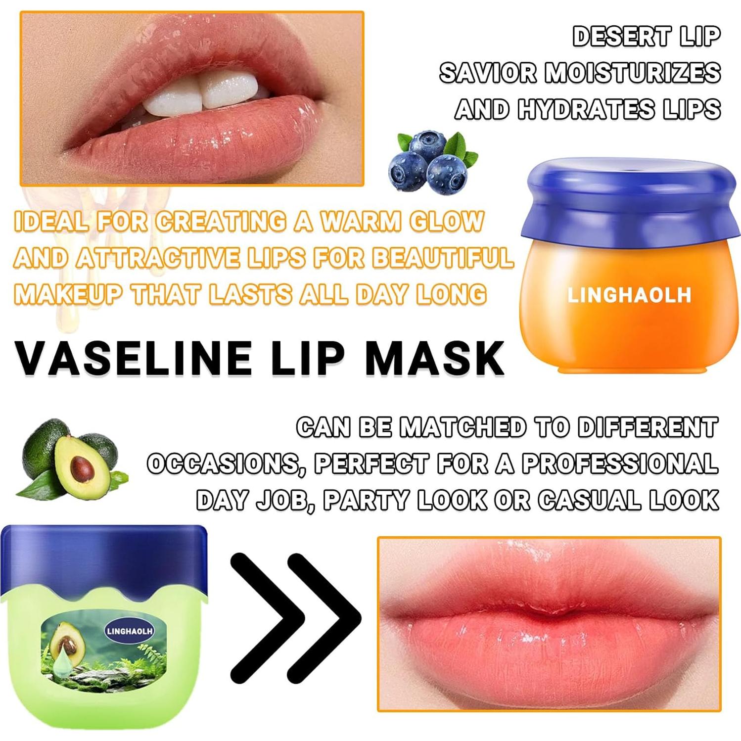 Juego de 6 bálsamos labiales de miel LingHaoLH hidratantes