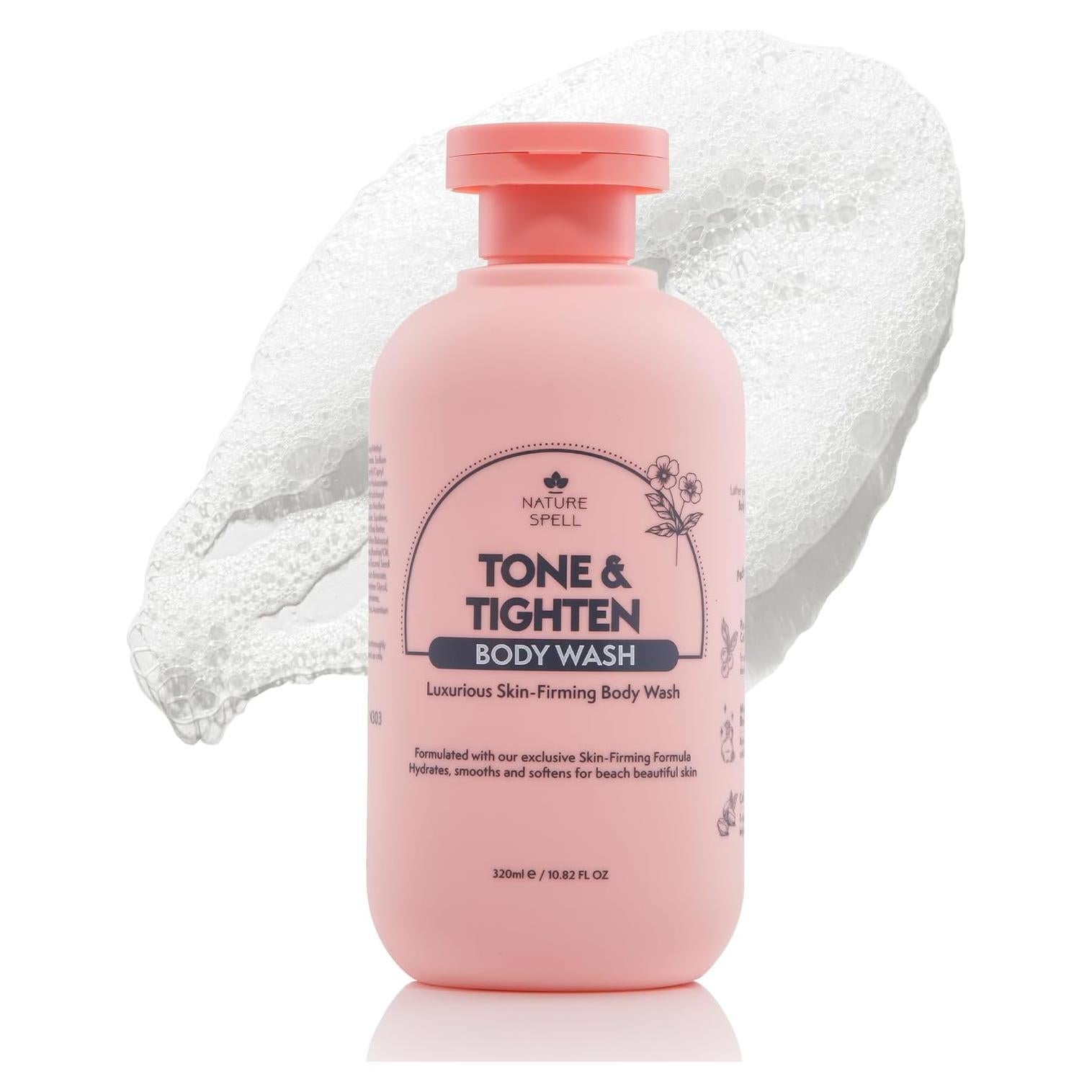 Gel de Ducha Reafirmante Nature Spell 320 ml - Ácido Hialurónico, Ginseng, Colágeno Vegano