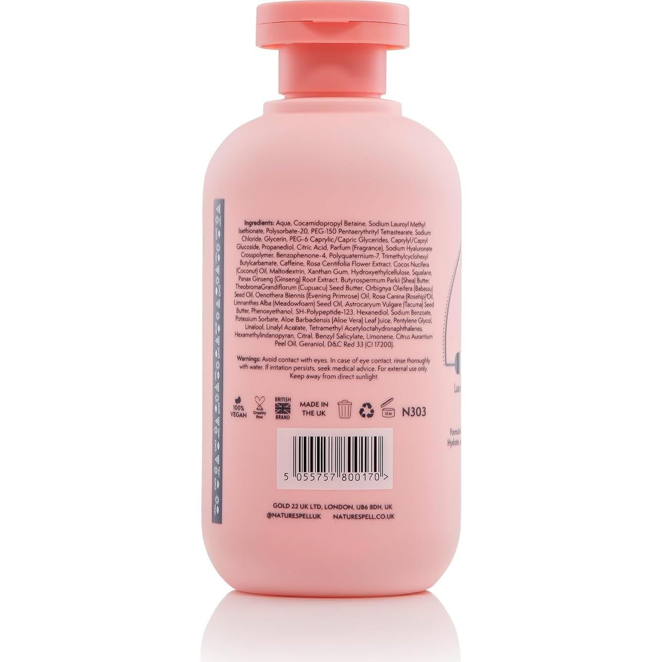 Gel de Ducha Reafirmante Nature Spell 320 ml - Ácido Hialurónico, Ginseng, Colágeno Vegano