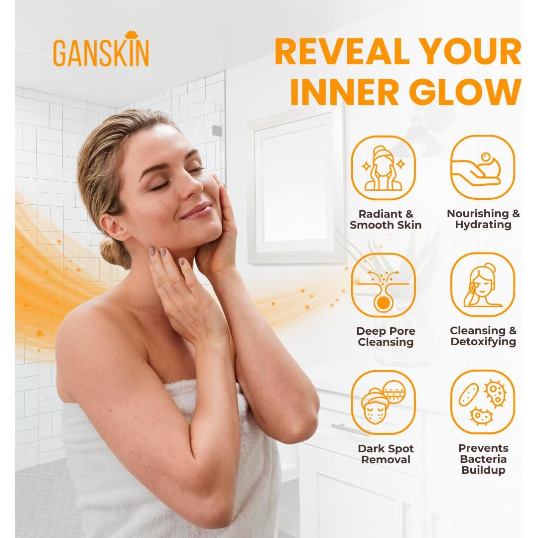 Jabón Líquido de Cúrcuma Ganskin 500ml - Iluminador y Exfoliante