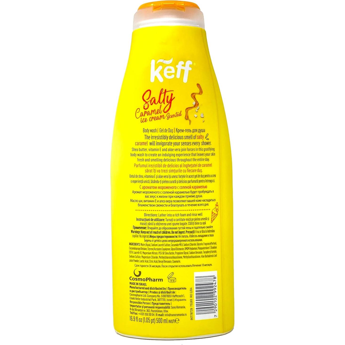 Gel de Ducha Cremoso Keff 2x453g - Caramelo Salado y Galletas
