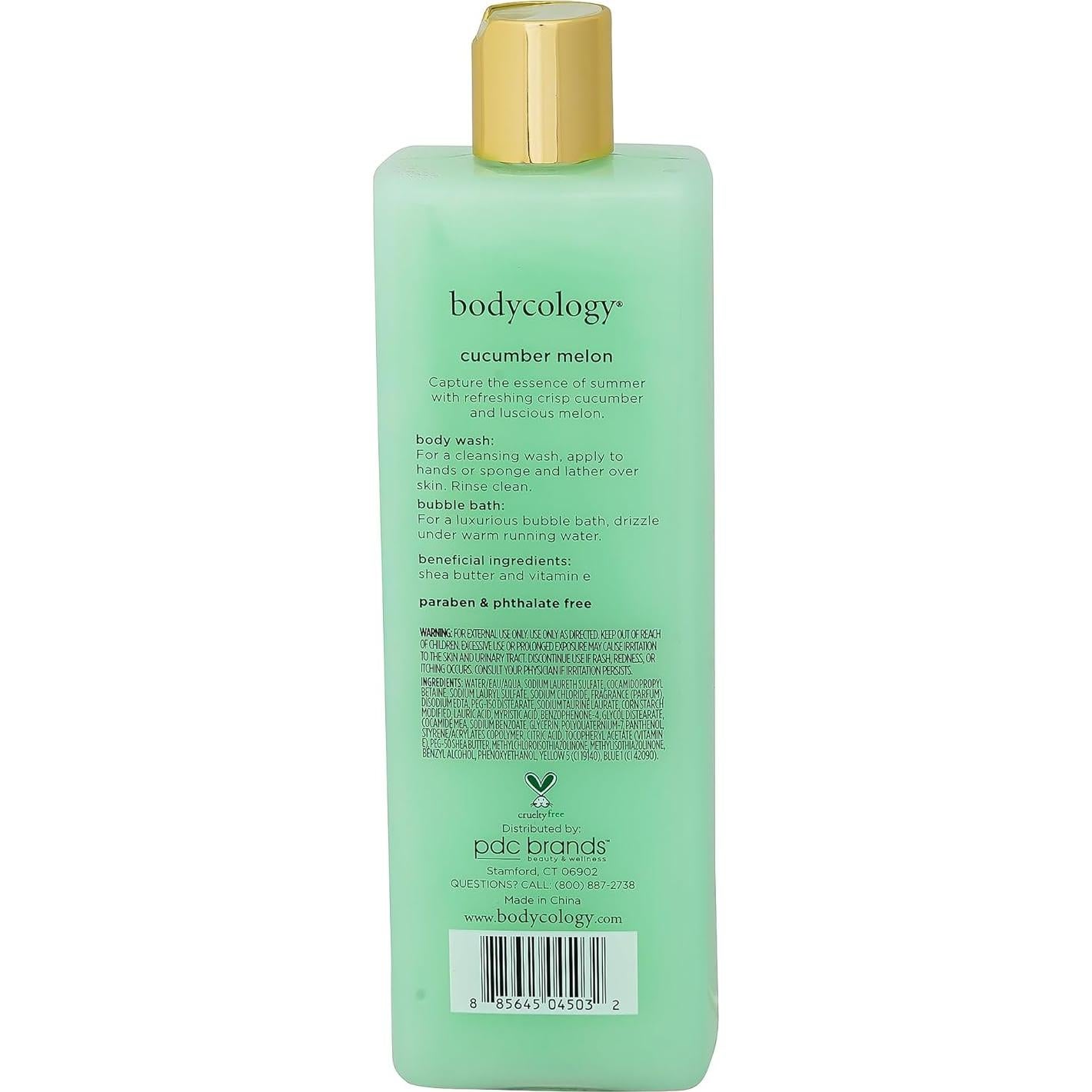 Jabón Corporal Bodycology Pepino y Melón 454 g