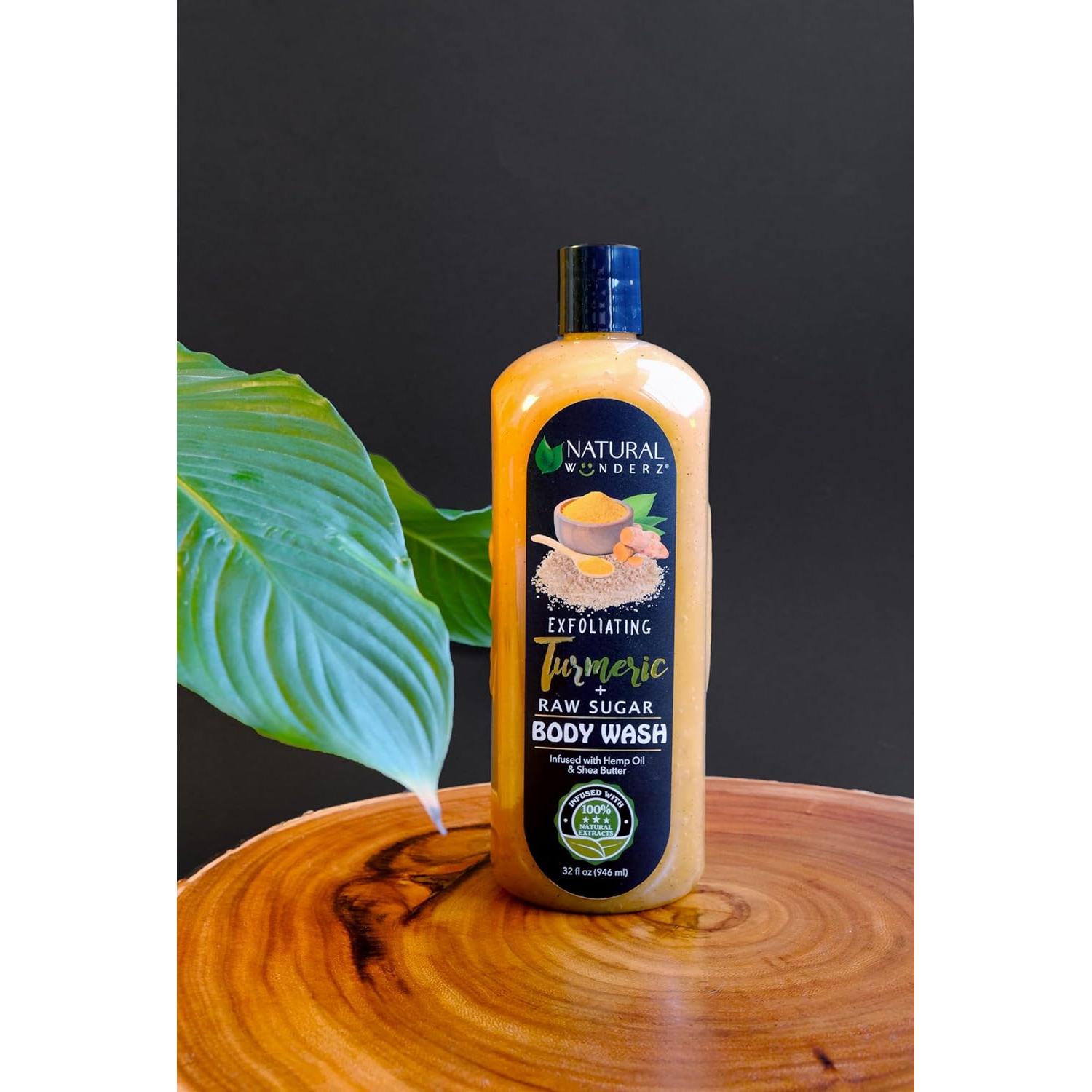 Gel de Ducha Natural Wunderz con Cúrcuma y Azúcar Crudo 946ml