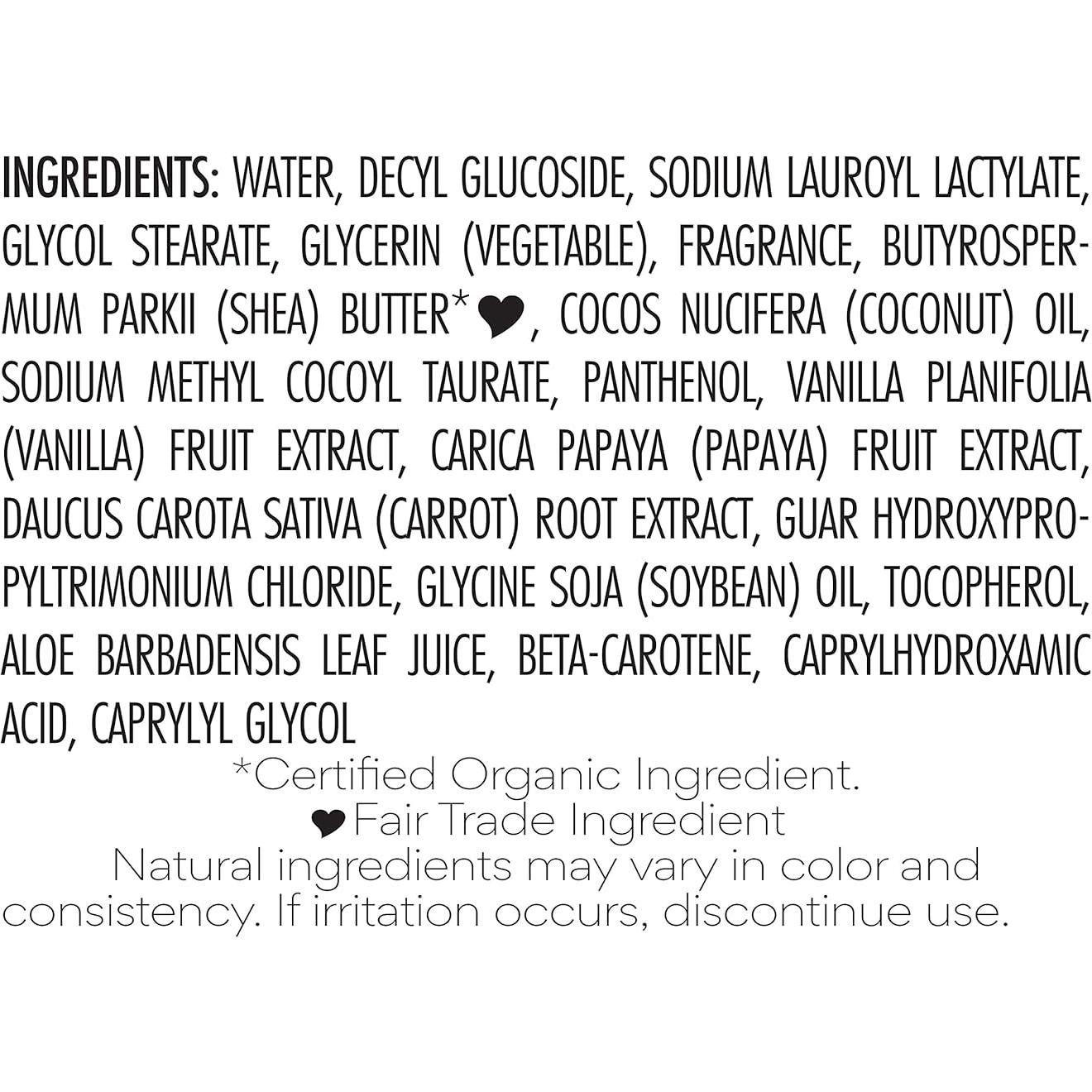 Limpiador Corporal Nubian Heritage Coco y Papaya 368.5 ml