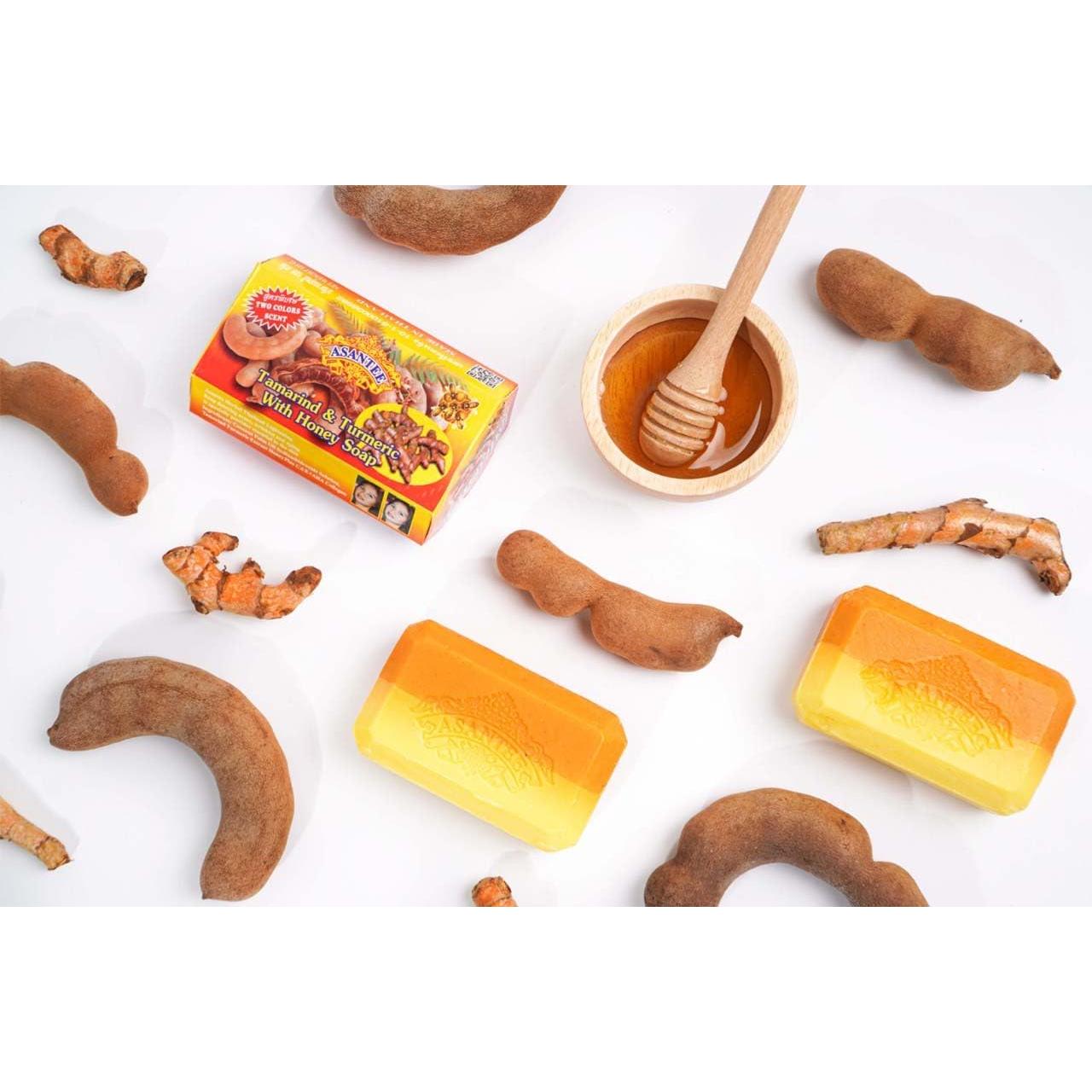 Jabón Limpiador Asantee Tamarindo y Cúrcuma con Miel 125g