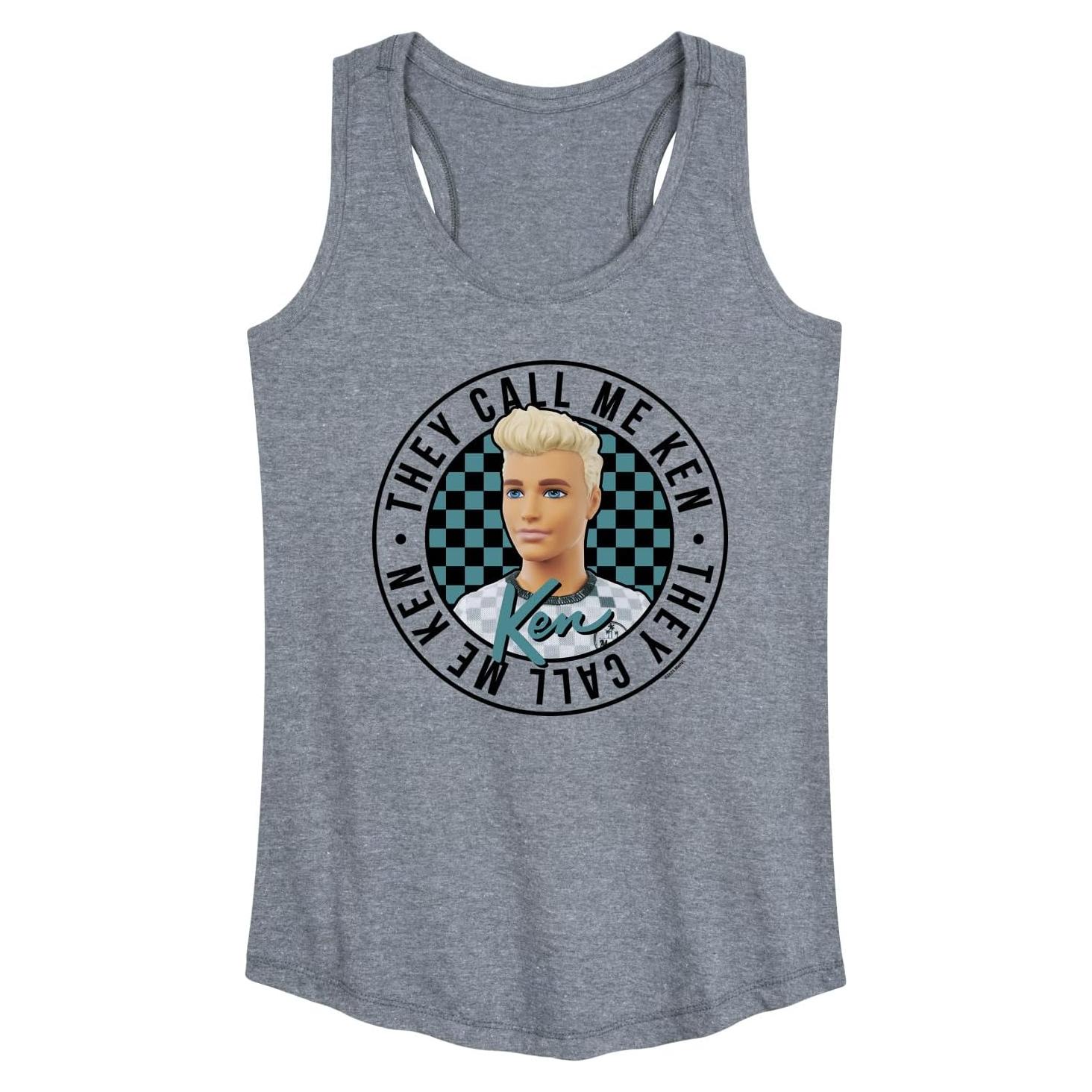 Camiseta sin Mangas Barbie Ken Gris Mezclado XX-Large