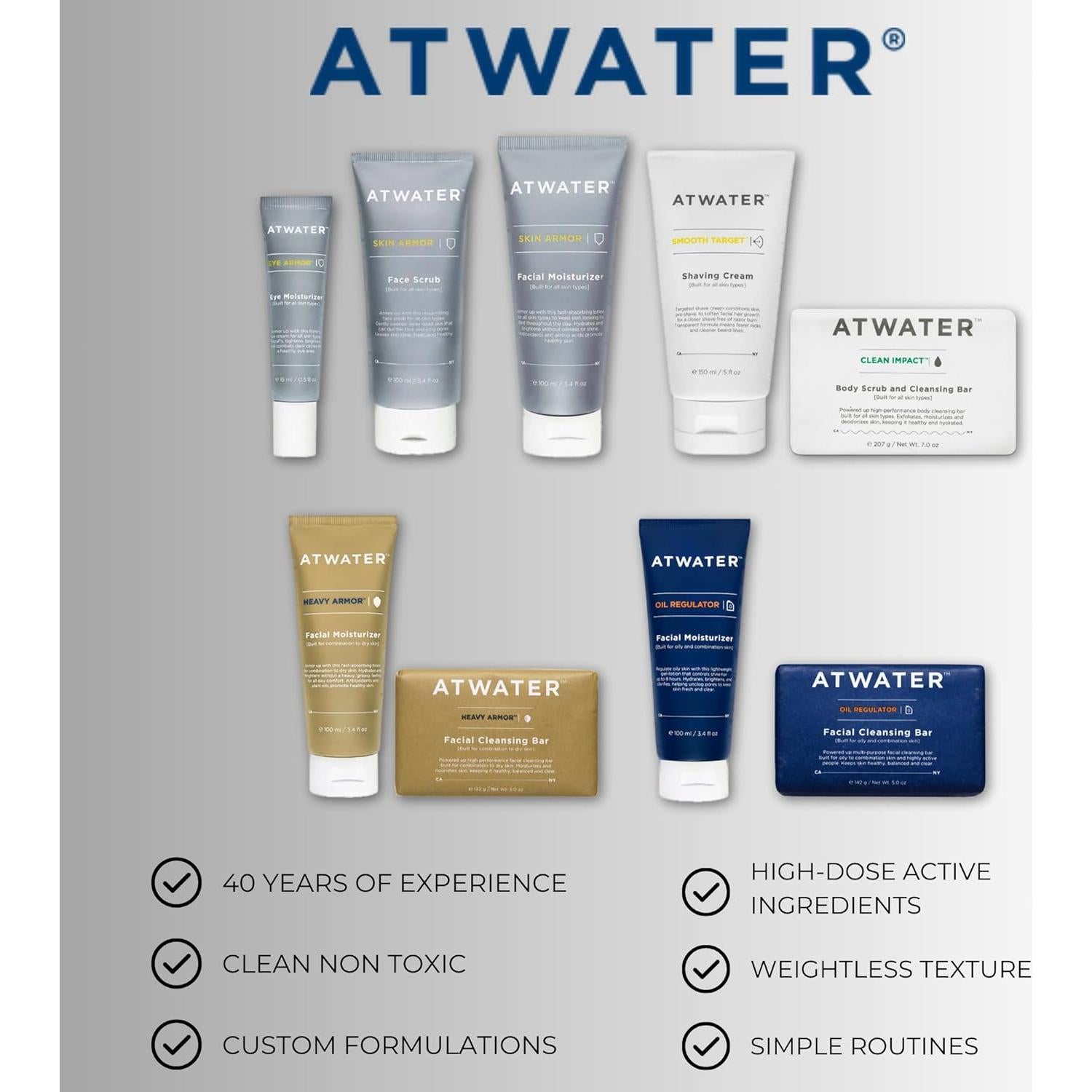 Exfoliante Facial ATWATER 96.39 g - Limpieza Profunda para Hombres