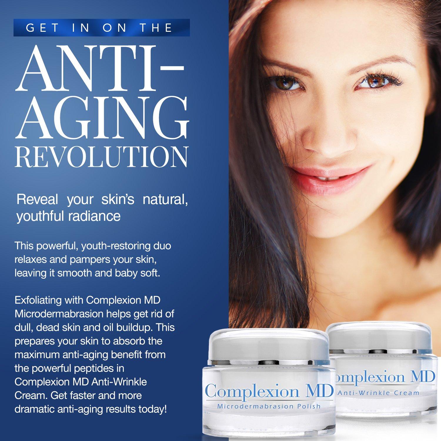 Sistema Anti Envejecimiento 2 Pasos Complexion MD - Exfoliante y Crema