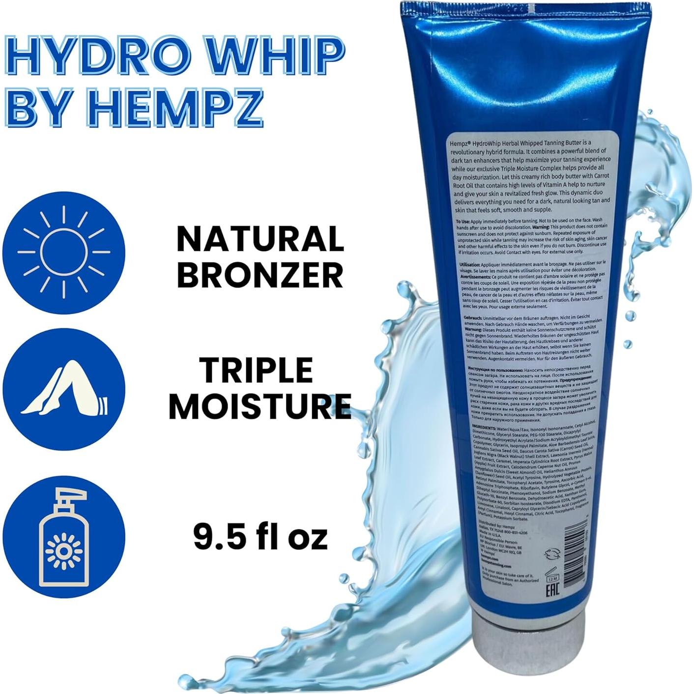 Mantequilla Bronceadora Hidratante Hempz Hydro Whip 255g