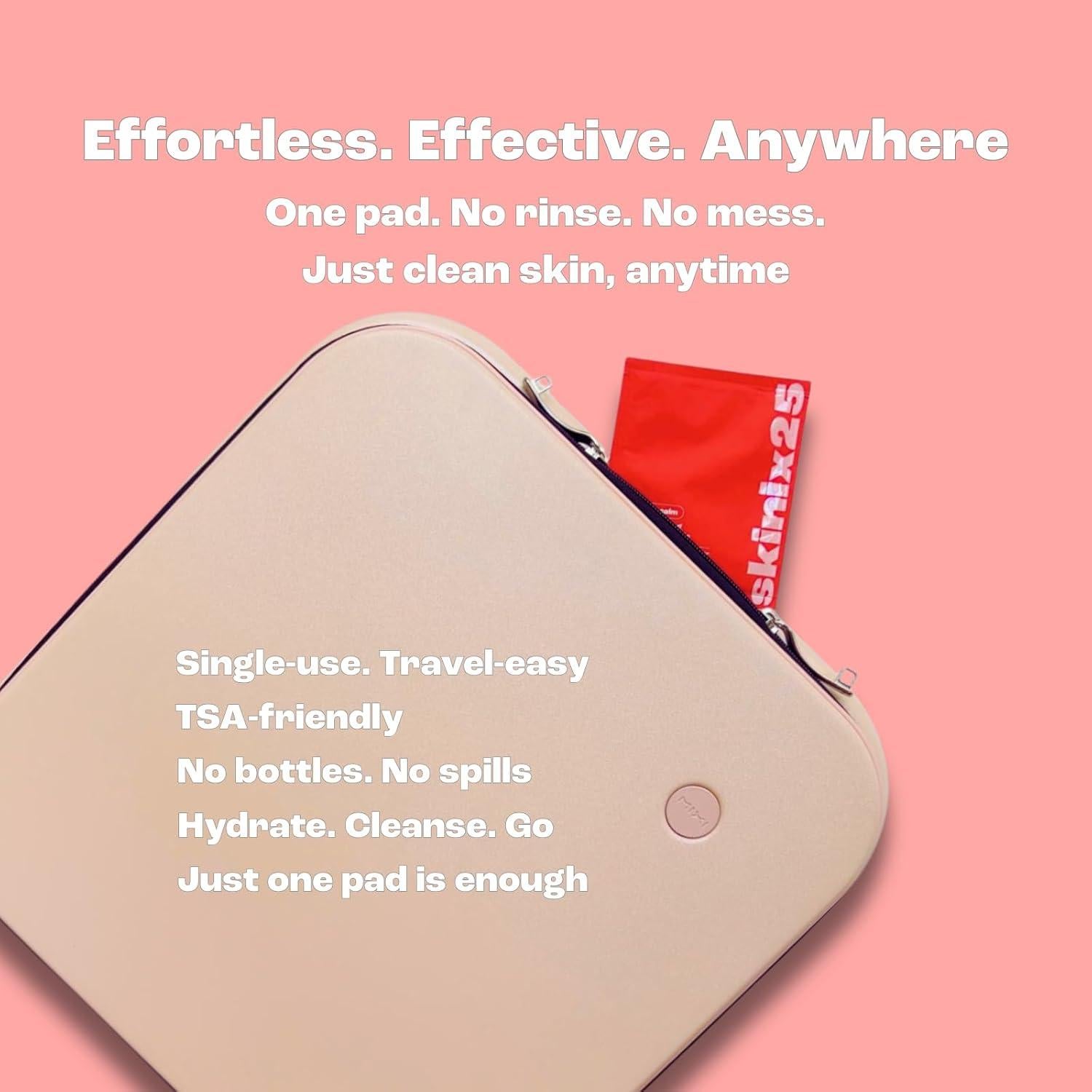 Discos Limpiadores Hidratantes Skinix25 - 20 Toallitas Algodón