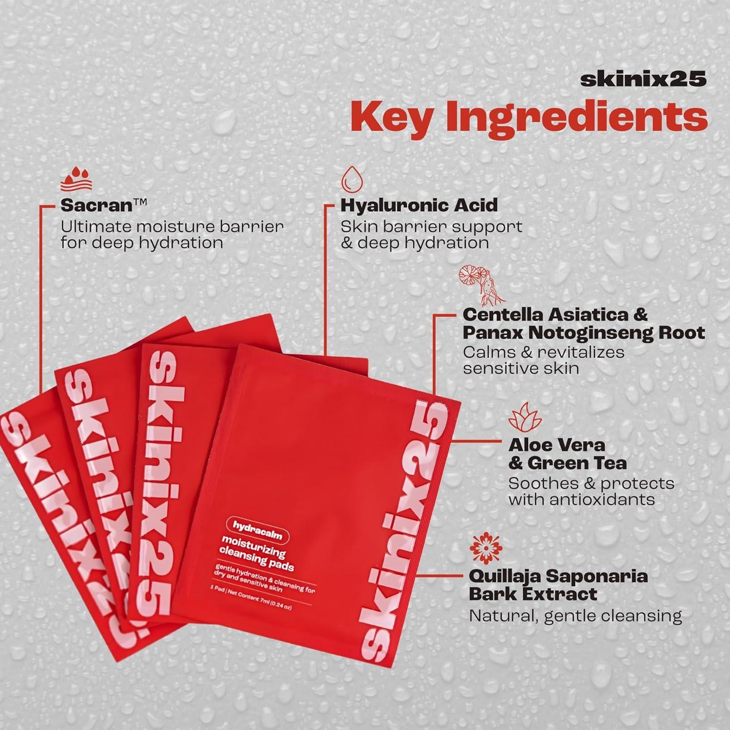 Discos Limpiadores Hidratantes Skinix25 - 20 Toallitas Algodón