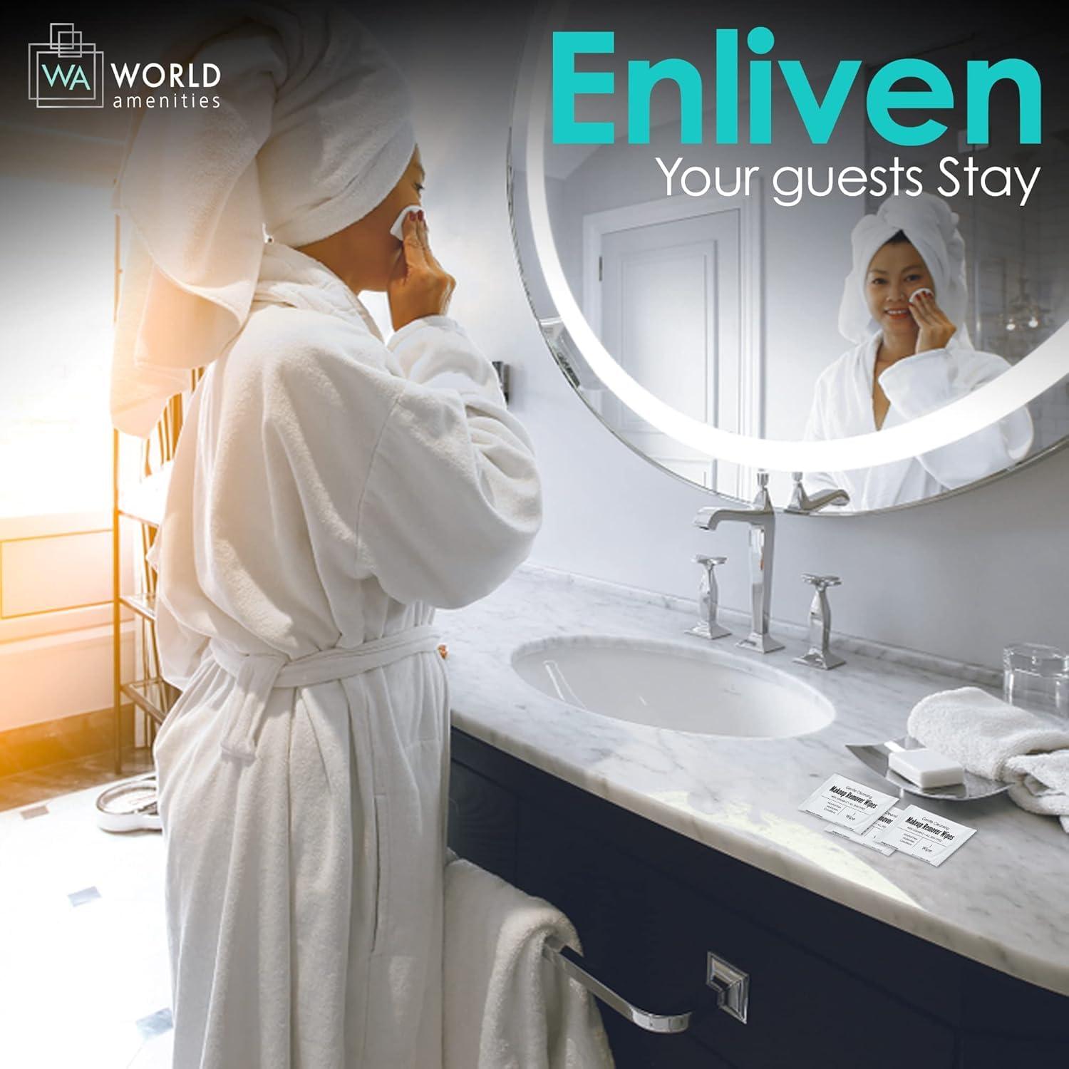 Toallitas Desmaquillantes World Amenities 500 Unidades Vitamina E