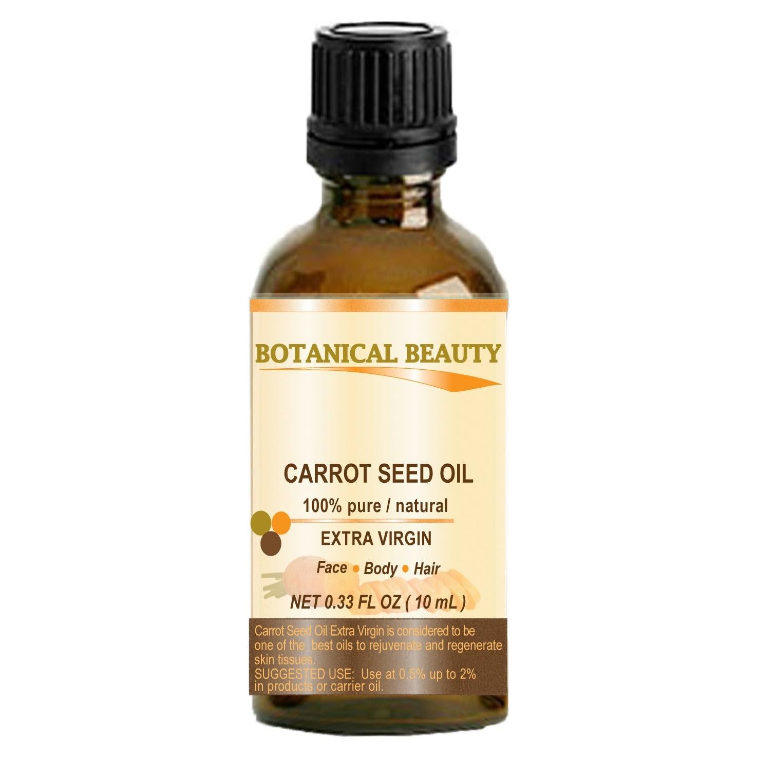 Aceite de Semilla de Zanahoria 100% Puro 10 ml - Belleza Botánica