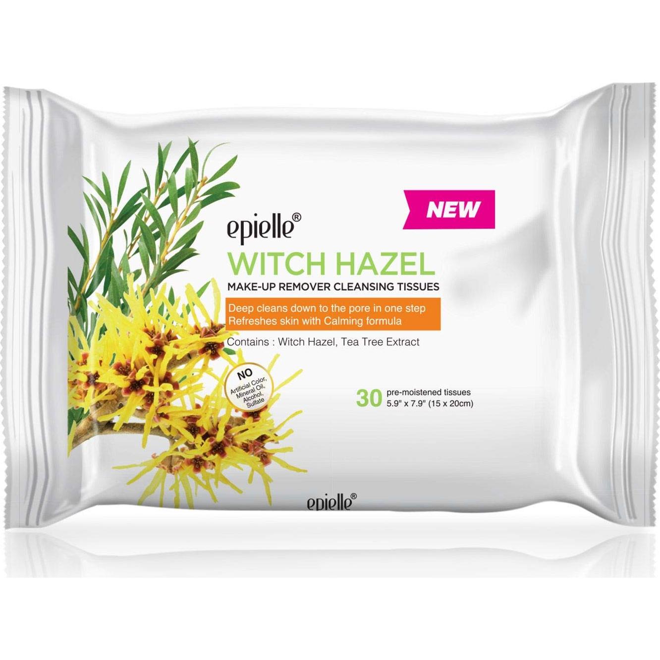 Toallitas Desmaquillantes Epielle Witch Hazel 180 Unidades