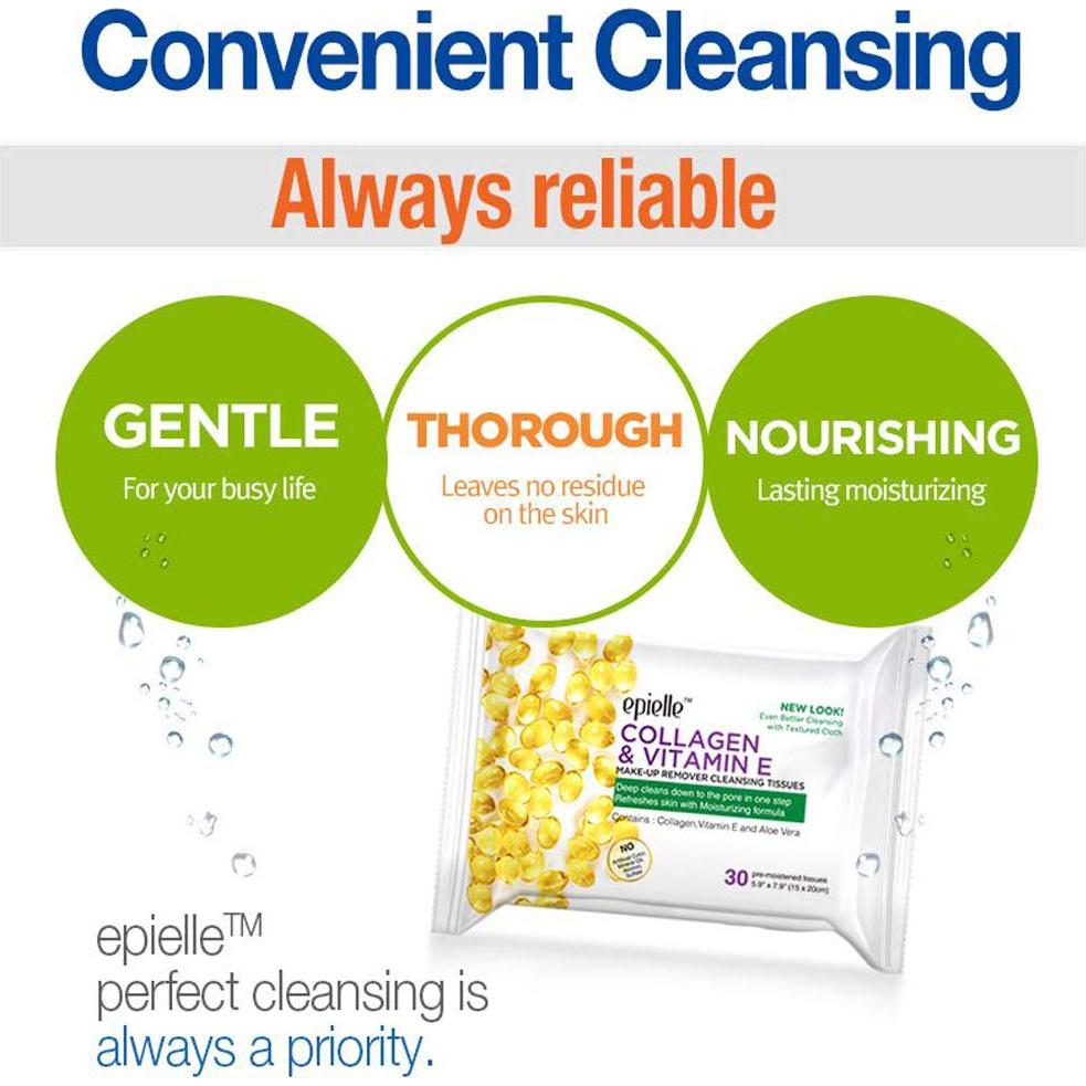 Toallitas Desmaquillantes Epielle Witch Hazel 180 Unidades