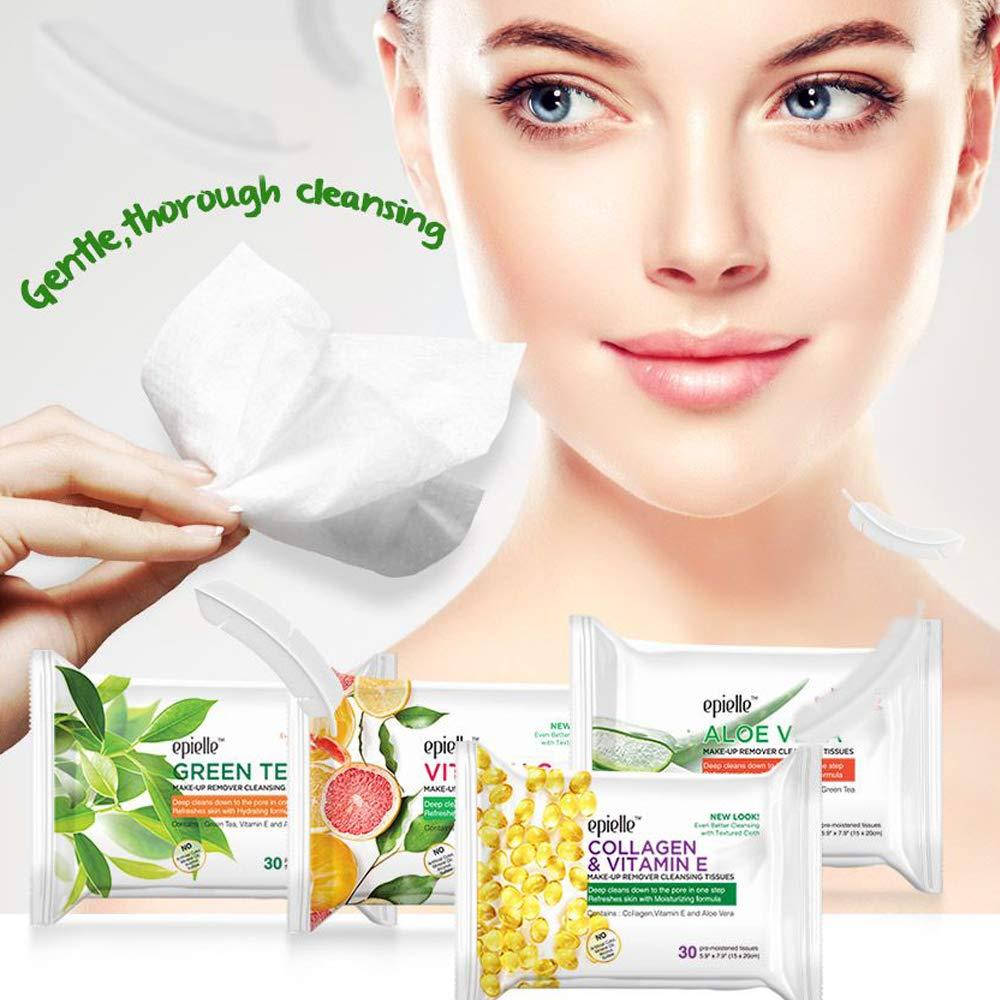 Toallitas Desmaquillantes Epielle Witch Hazel 180 Unidades