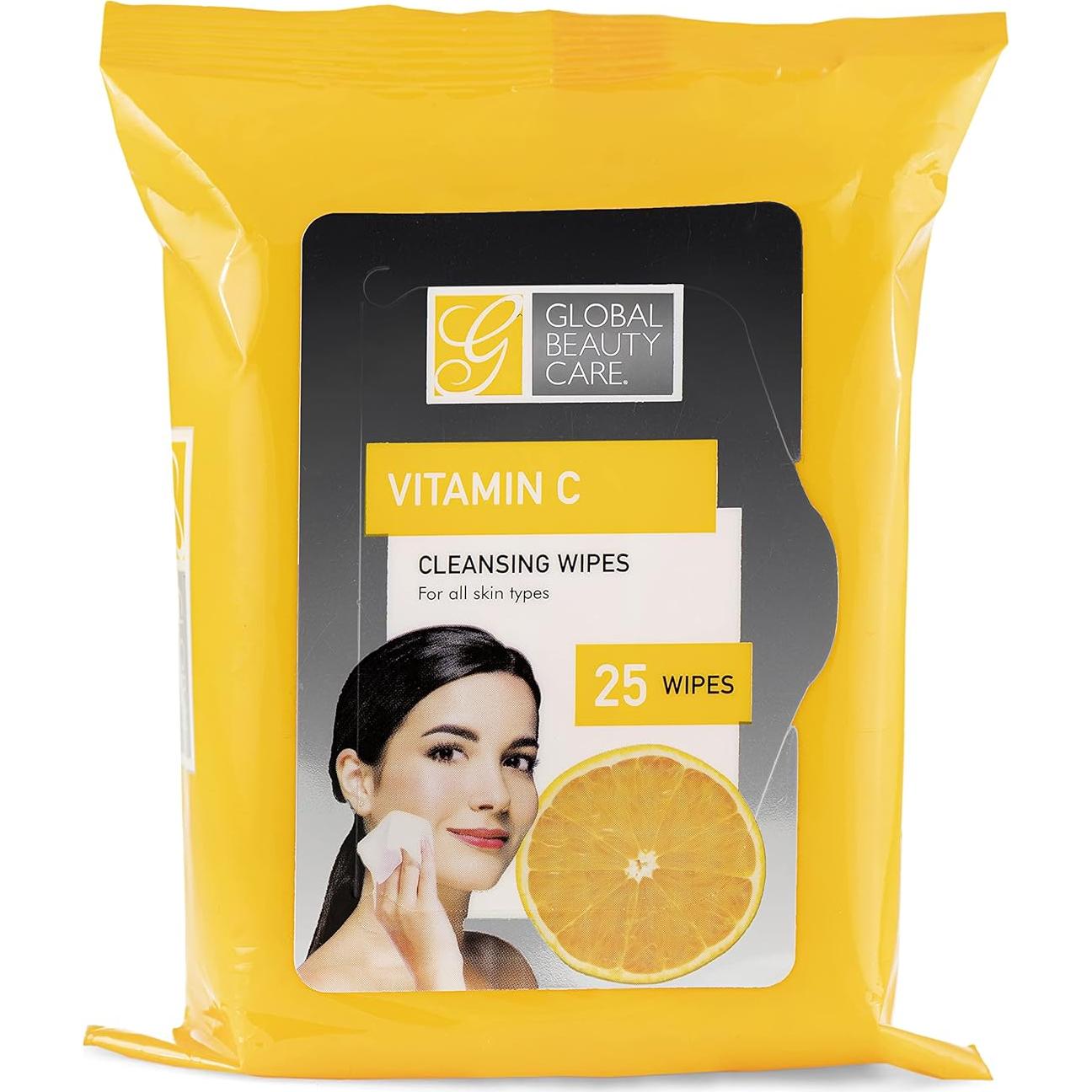 Toallitas Limpiadoras Global Beauty Care Vitamina C 100 Unidades