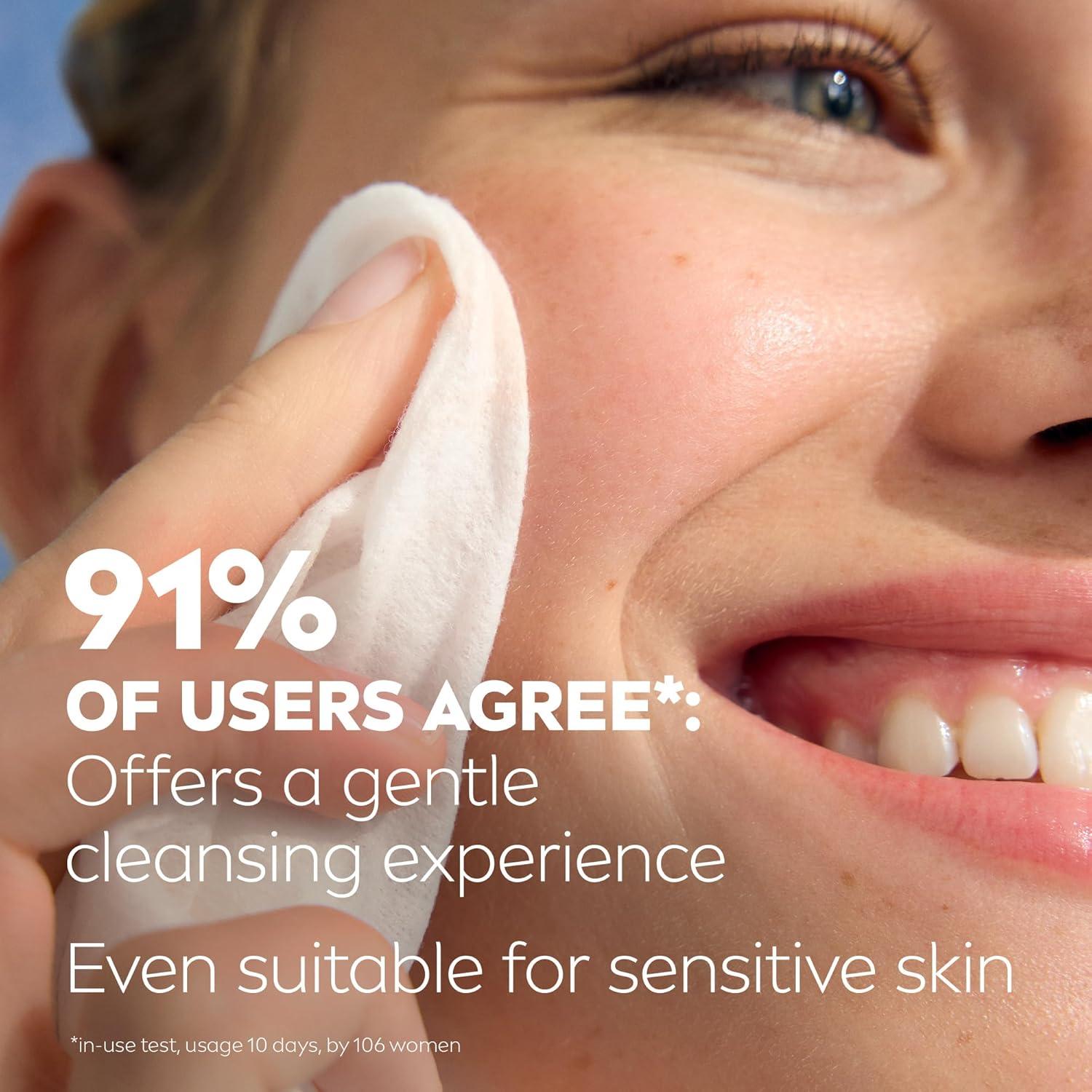 Toallitas Limpiadoras Faciales NIVEA 3-en-1 40 Unidades