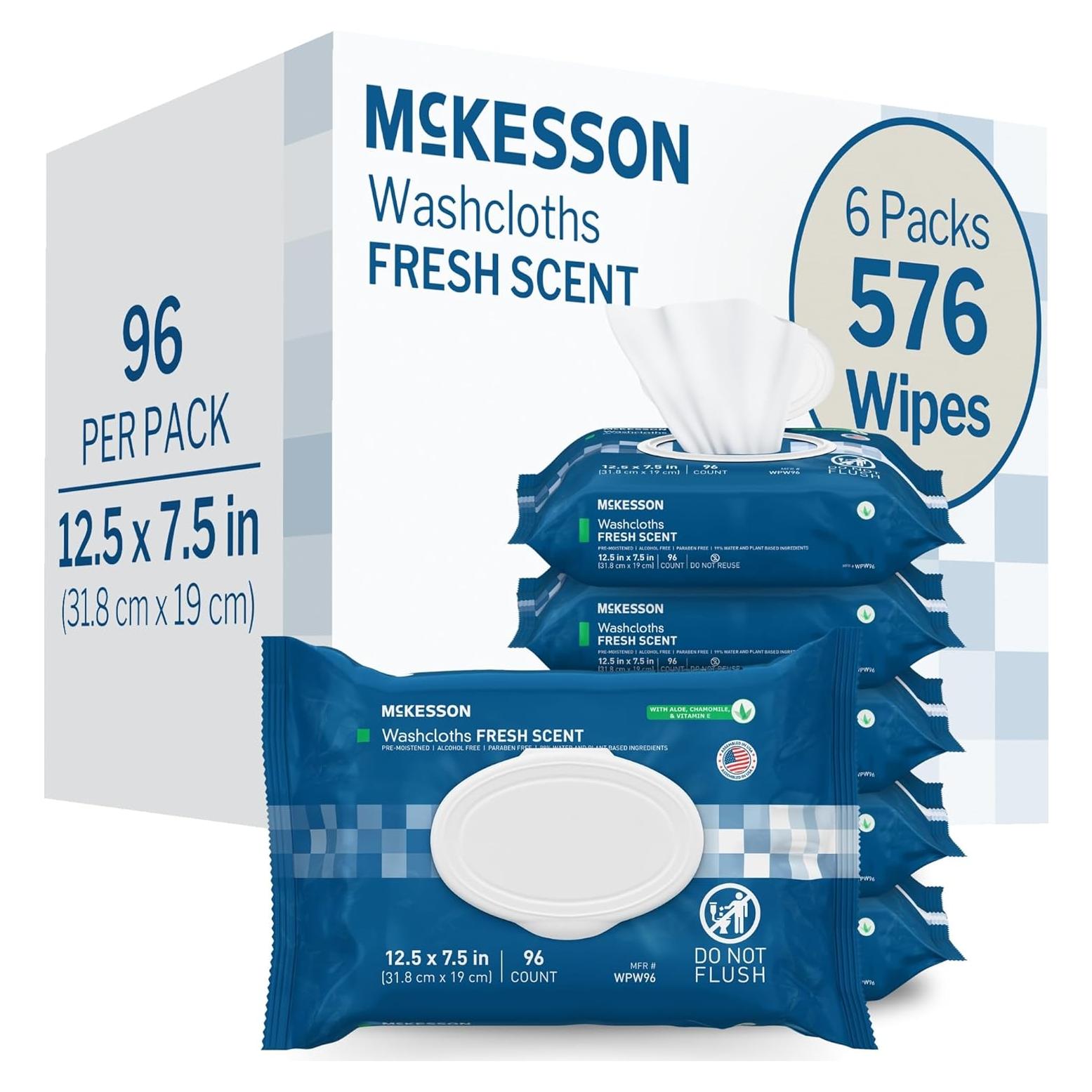 Toallitas Desechables McKesson Aromatizadas 96 Unidades