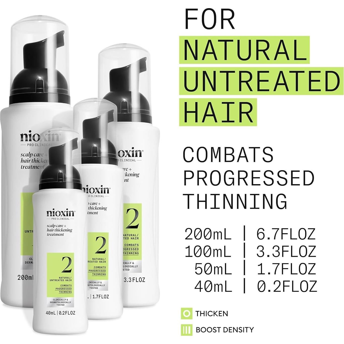 Nioxin Sistema 2 Tratamiento Sin Enjuague 199.79 ml Cabello Natural