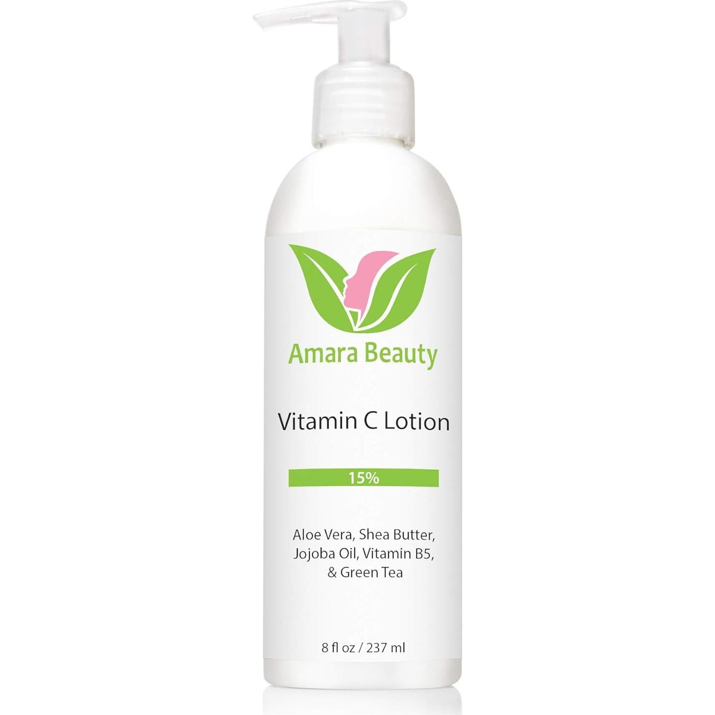 Loción Facial y Corporal de Vitamina C Amara Beauty 15% 227 g