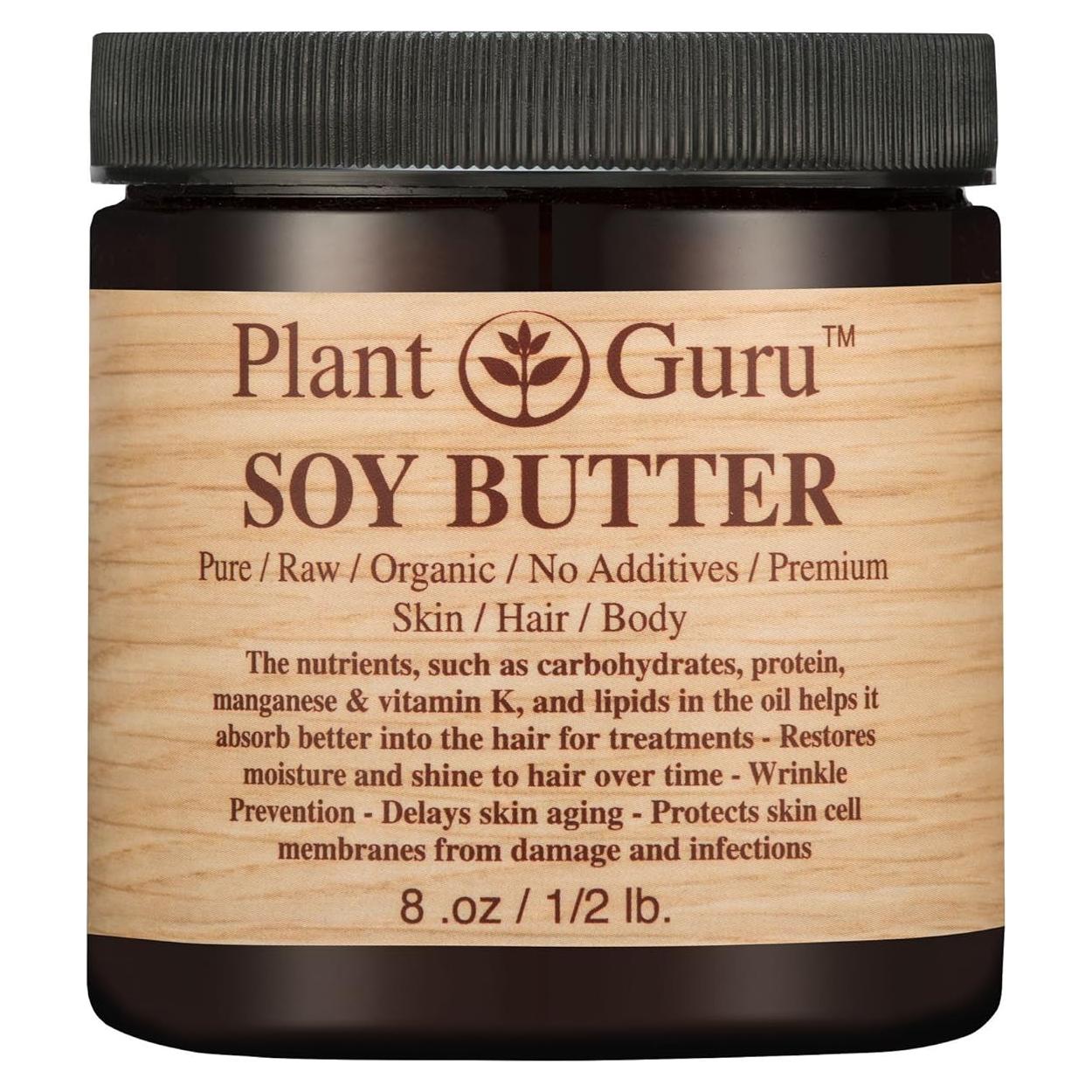 Mantequilla de Soja 227 g Plant Guru - Hidratante Natural para Piel y Cabello