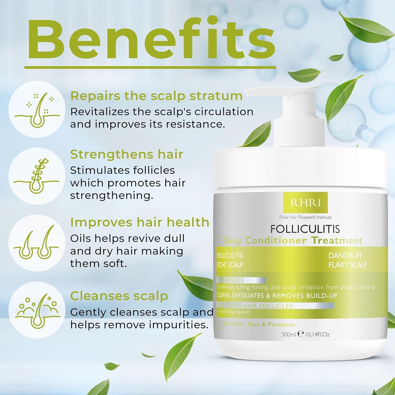 Acondicionador Profundo Rida 348g para Foliculitis y Caspa