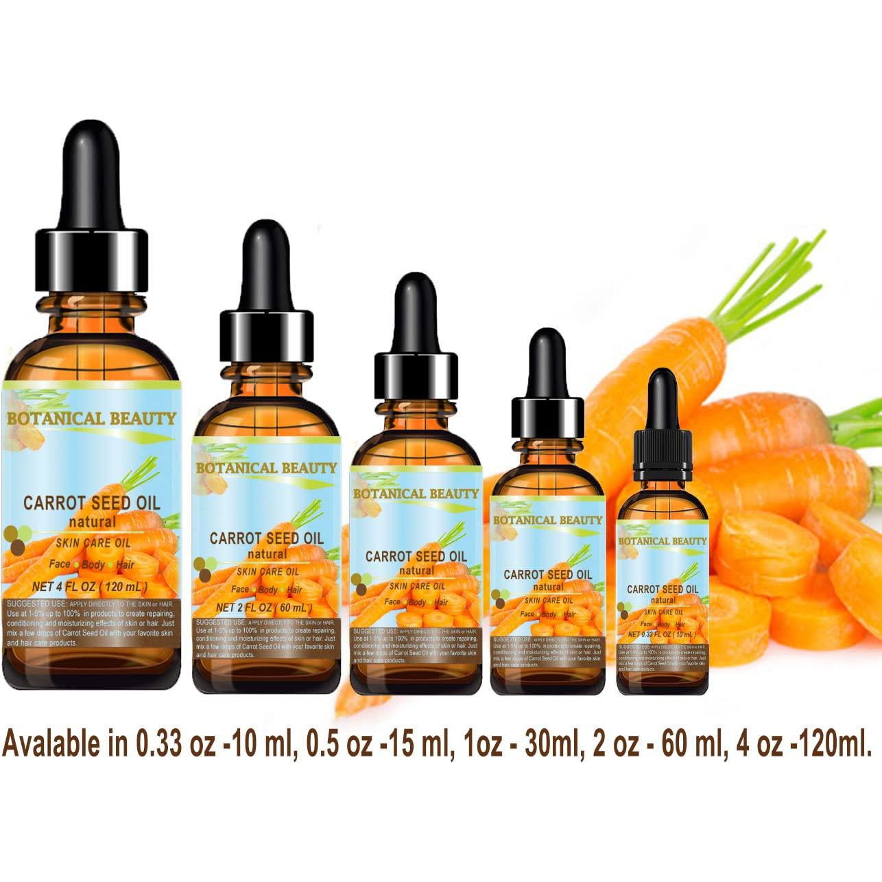 Aceite de Semilla de Zanahoria 100% Natural 120 ml Belleza Botánica