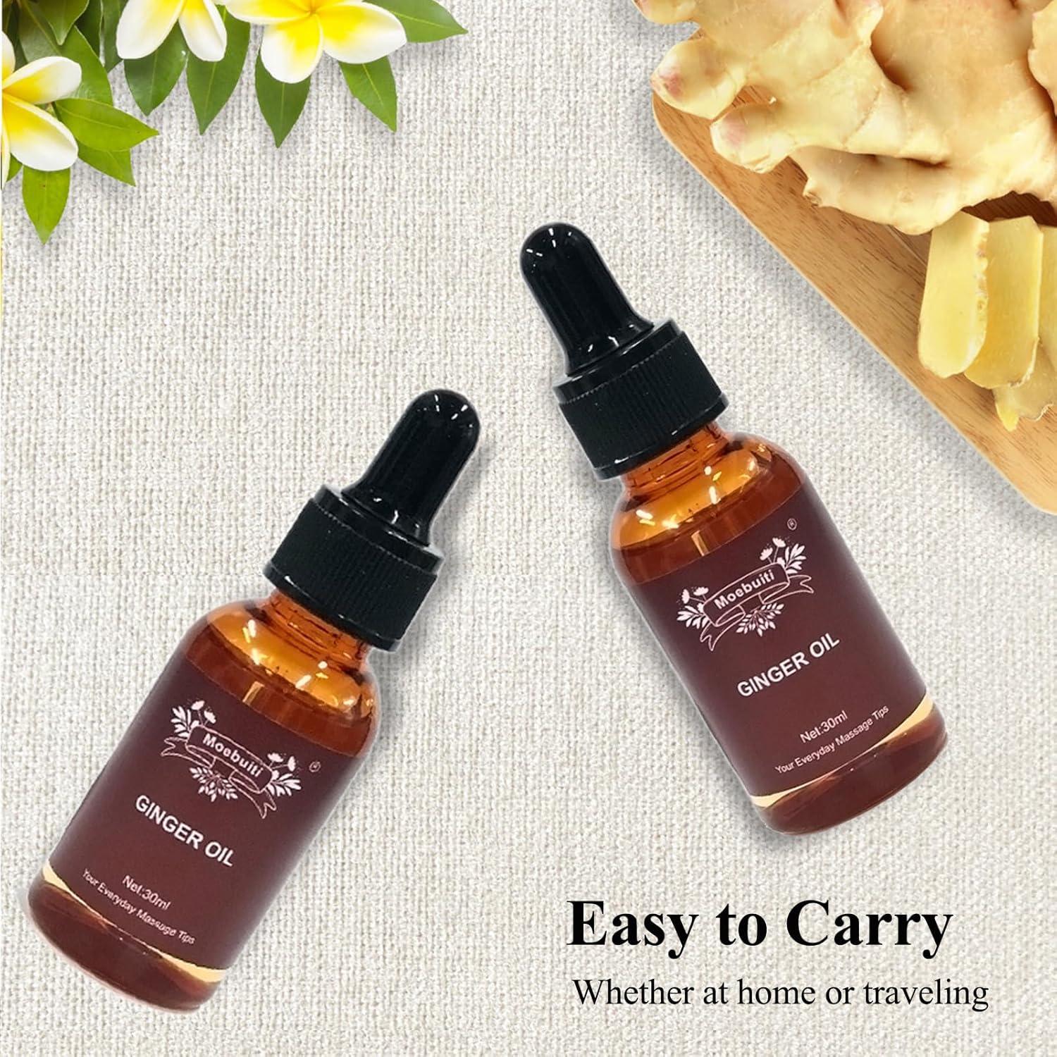 Aceite de Jengibre Natural Moebuiti 150ml para Masaje y Piel